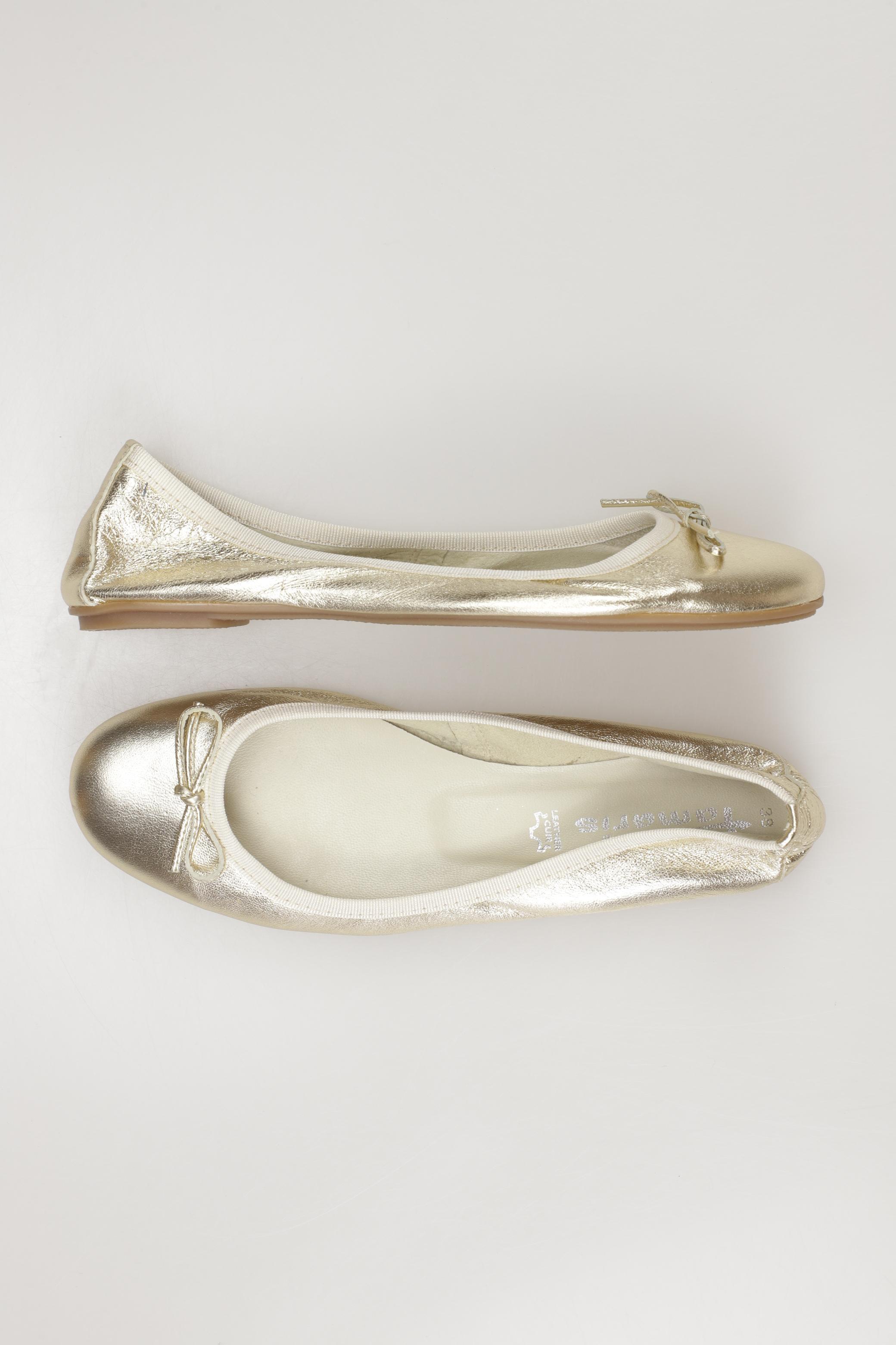 

Tamaris Damen Ballerinas, gold, Gr. 38
