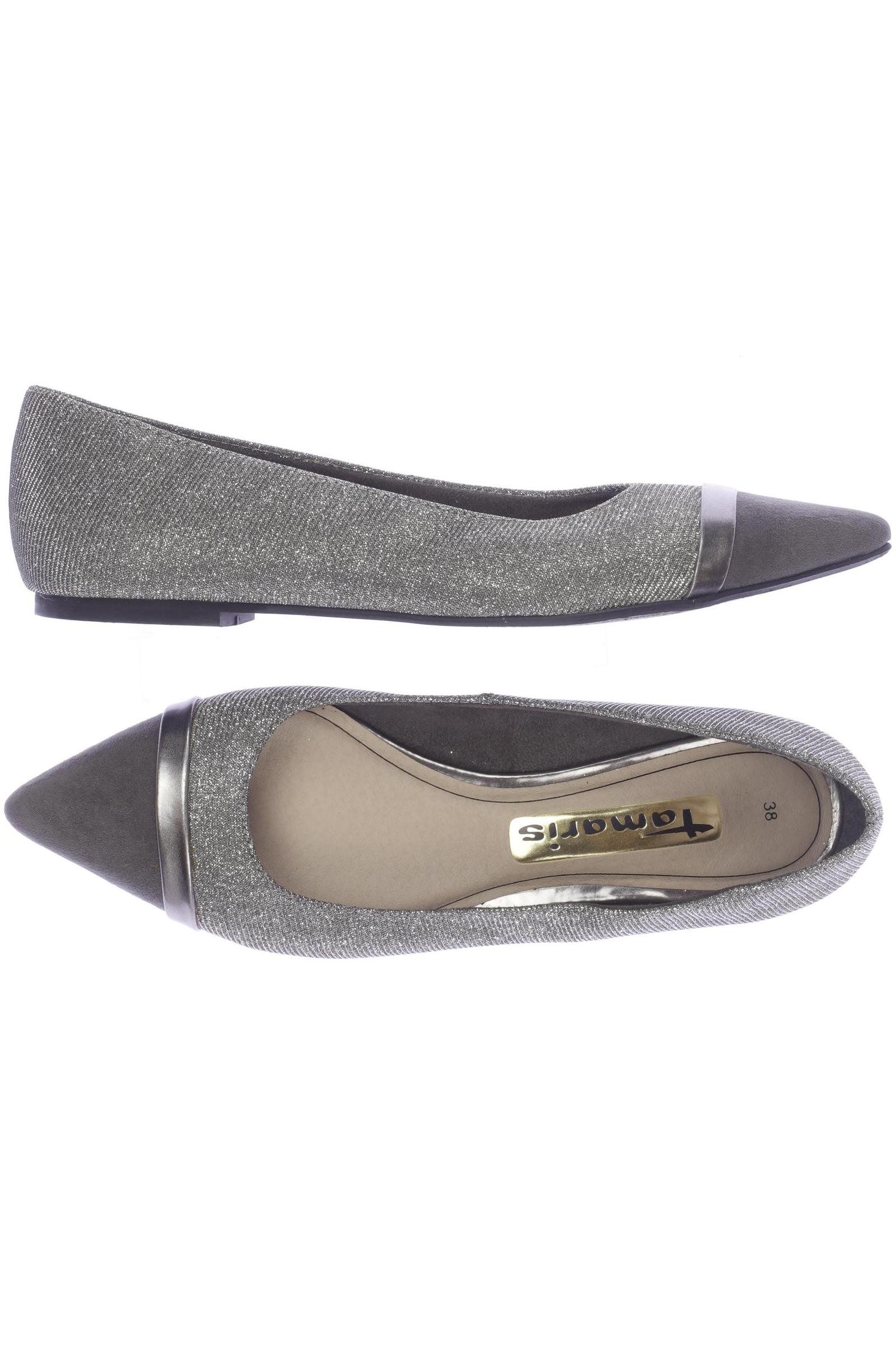 

Tamaris Damen Ballerinas, grau, Gr. 38