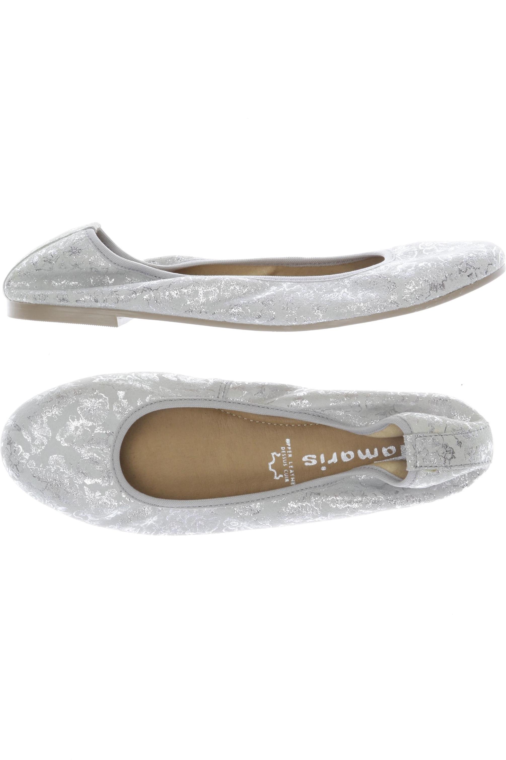 

Tamaris Damen Ballerinas, silber, Gr. 38
