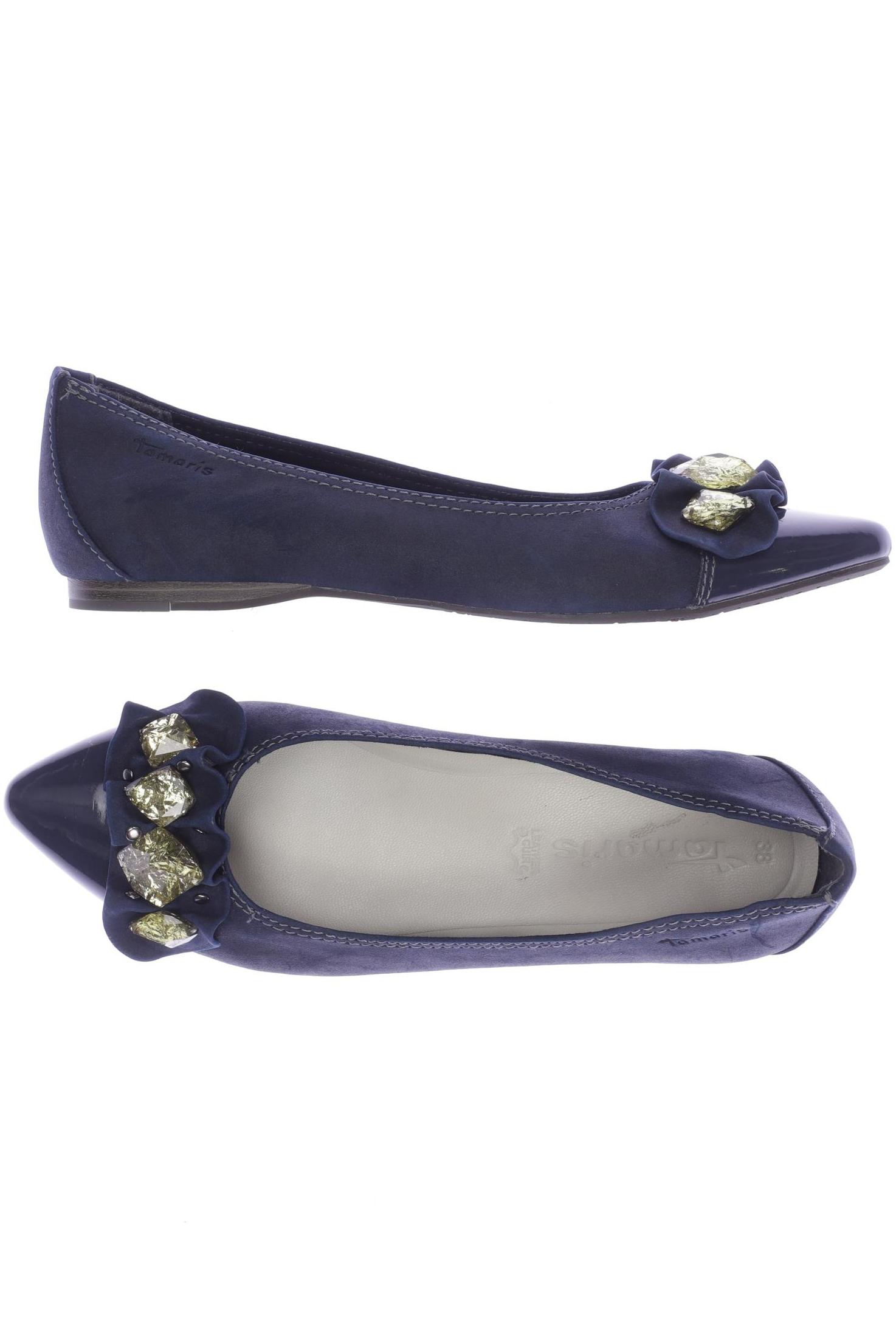 

Tamaris Damen Ballerinas, marineblau, Gr. 38