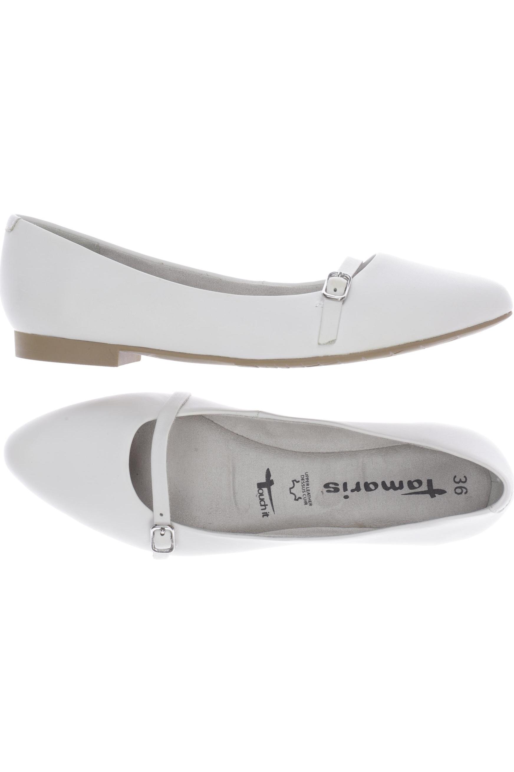 

Tamaris Damen Ballerinas, weiß, Gr. 36