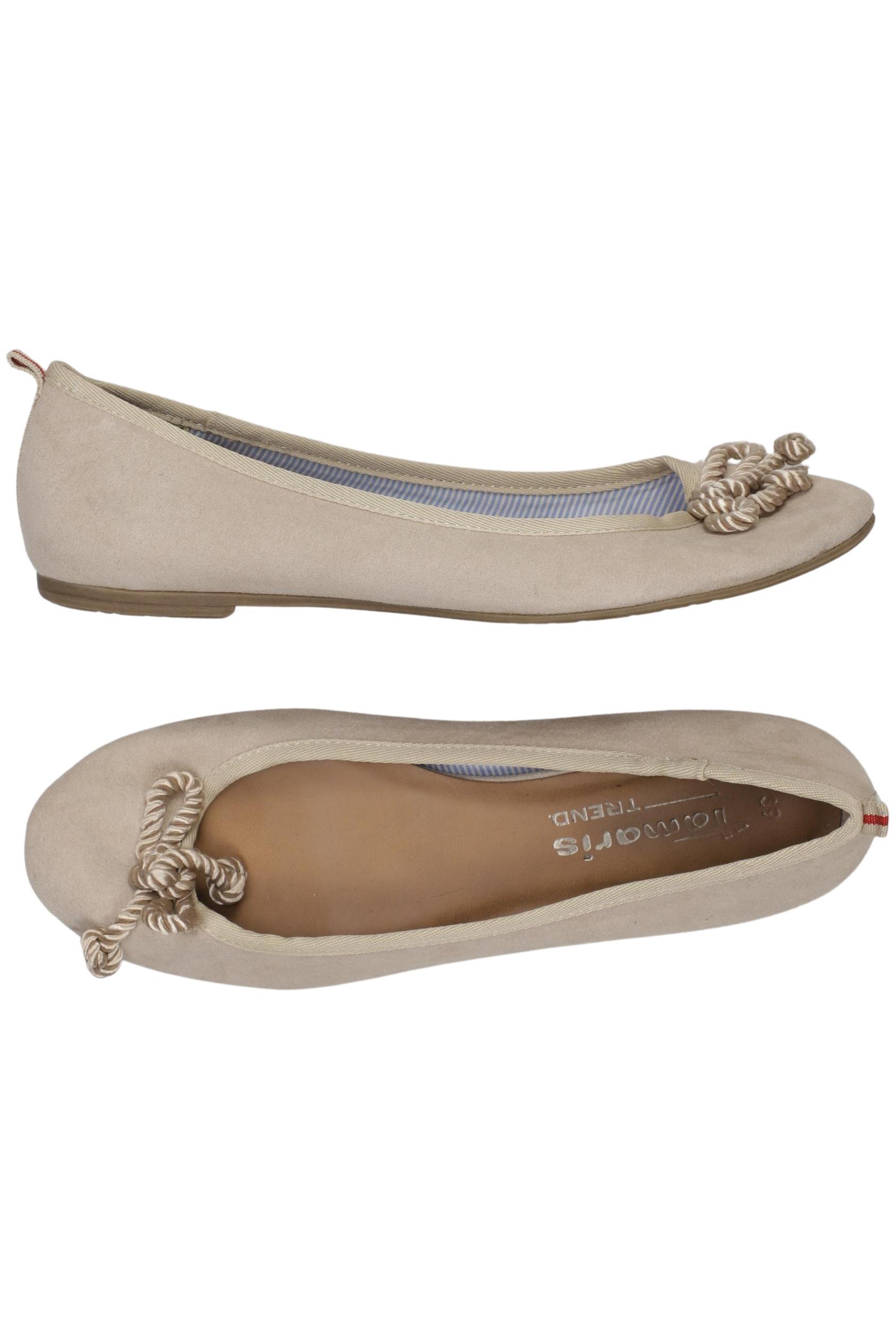 

Tamaris Damen Ballerinas, beige, Gr. 39