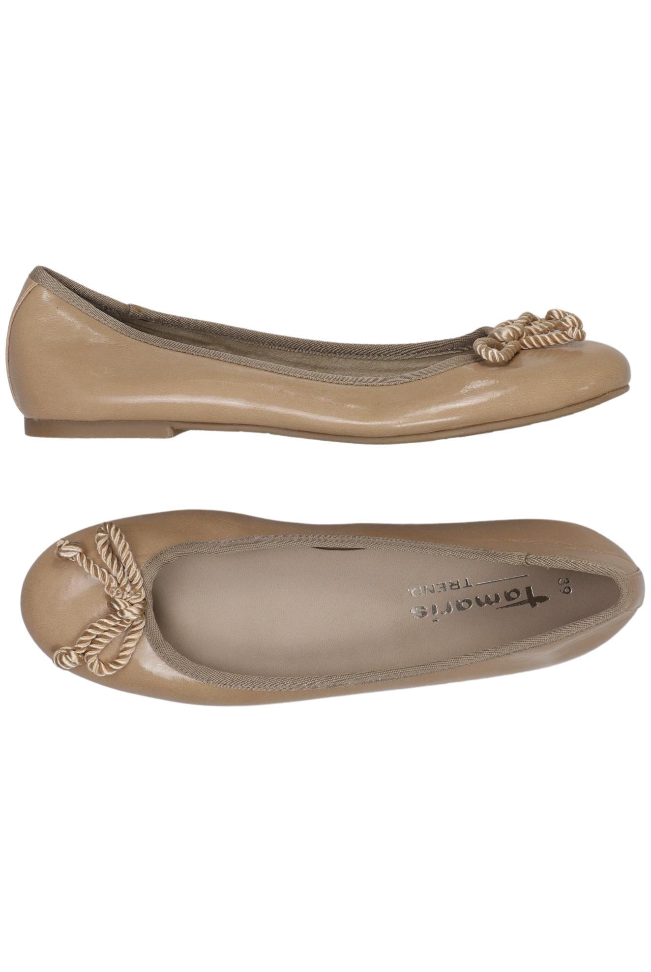 

Tamaris Damen Ballerinas, beige, Gr. 39