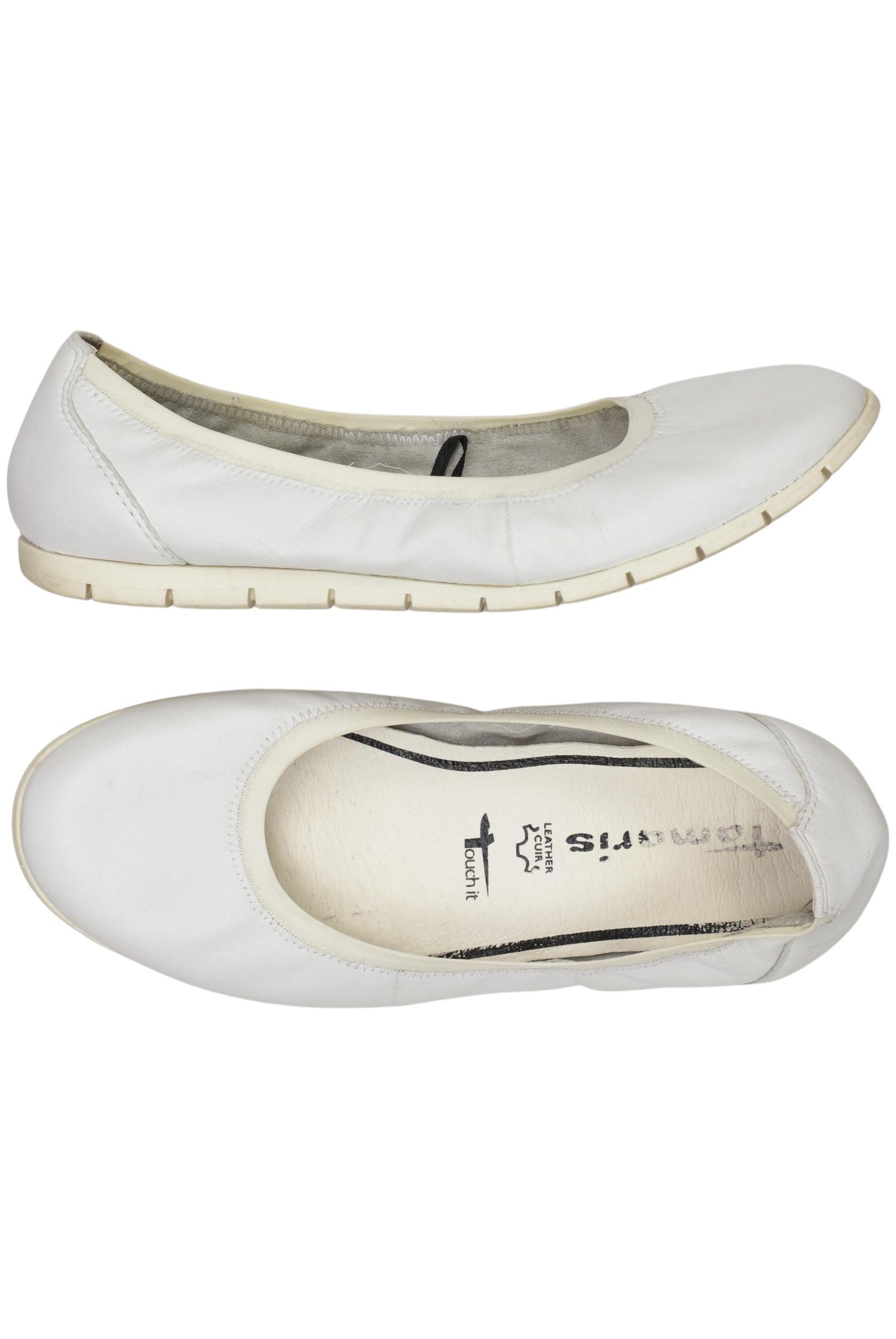 

Tamaris Damen Ballerinas, weiß, Gr. 36