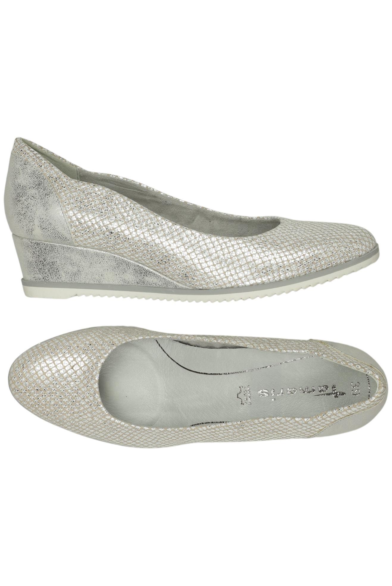 

Tamaris Damen Ballerinas, silber, Gr. 39