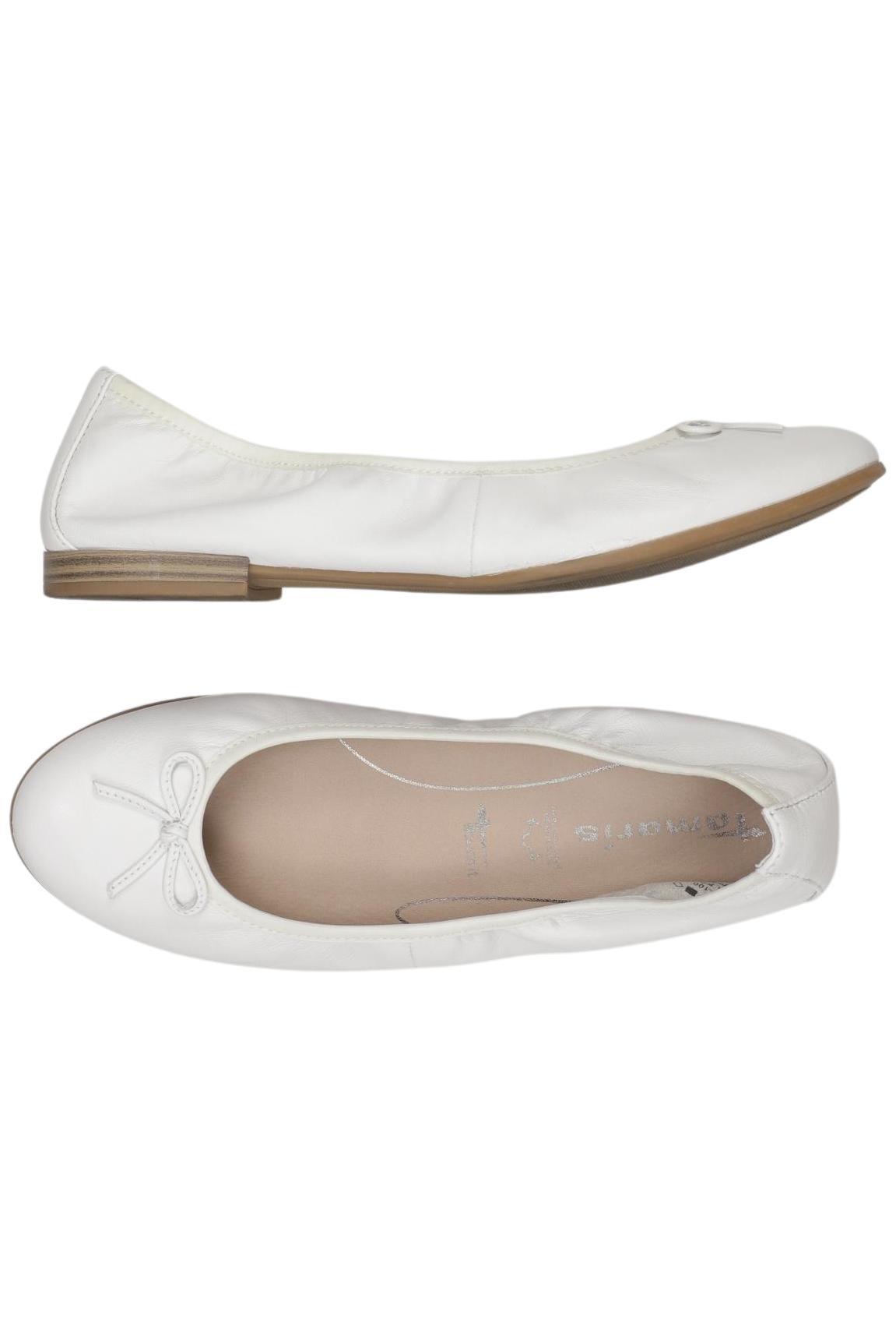 

Tamaris Damen Ballerinas, weiß, Gr. 40