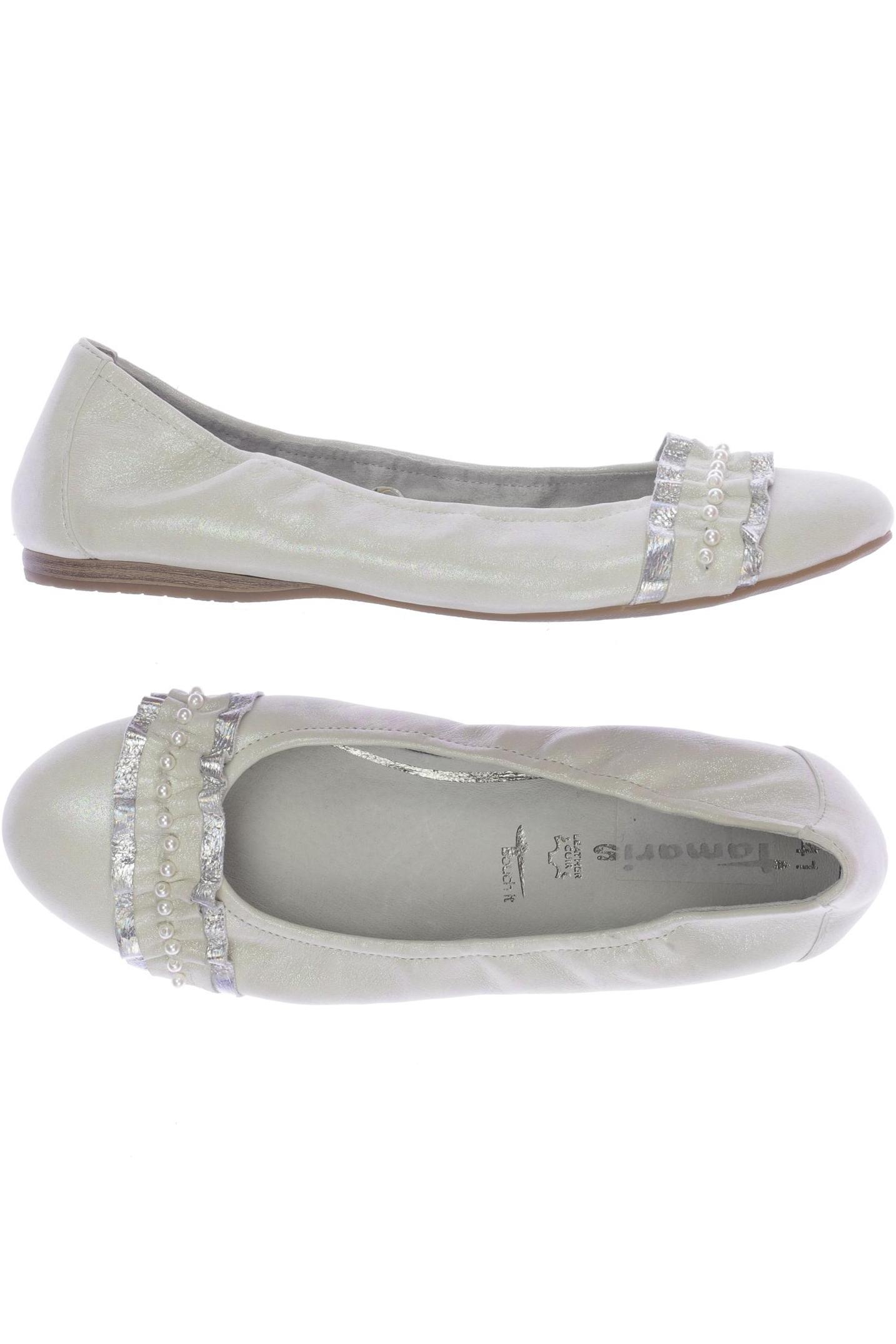 

Tamaris Damen Ballerinas, cremeweiß, Gr. 41