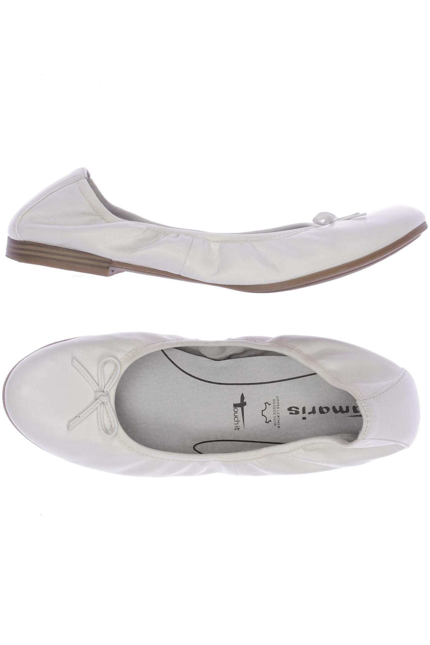 

Tamaris Damen Ballerinas, weiß, Gr. 41