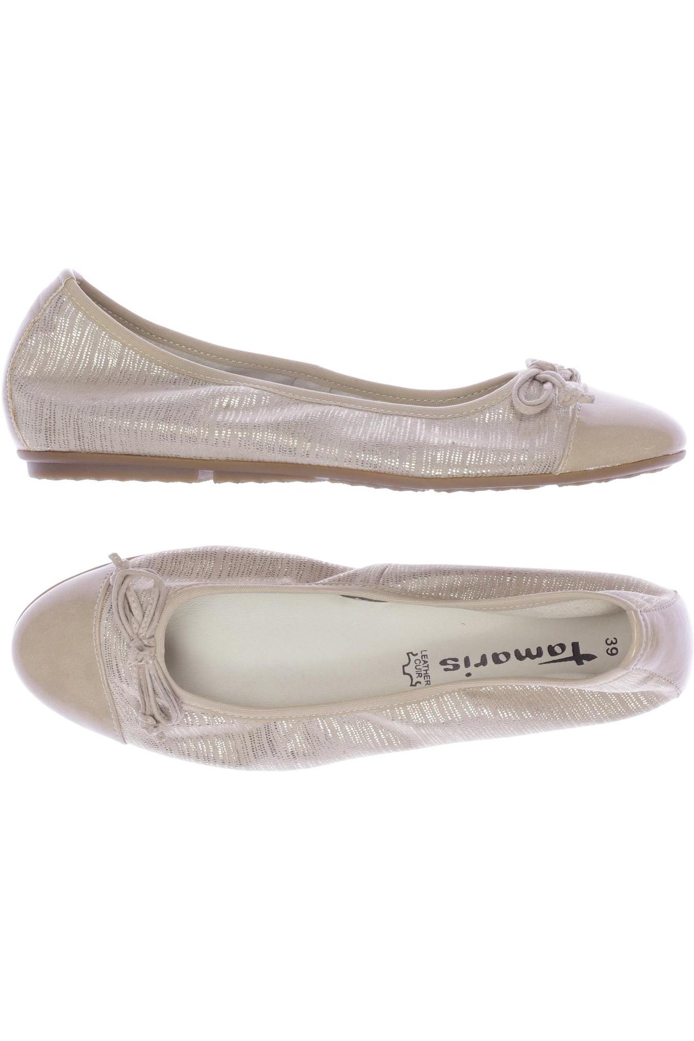 

Tamaris Damen Ballerinas, beige, Gr. 39