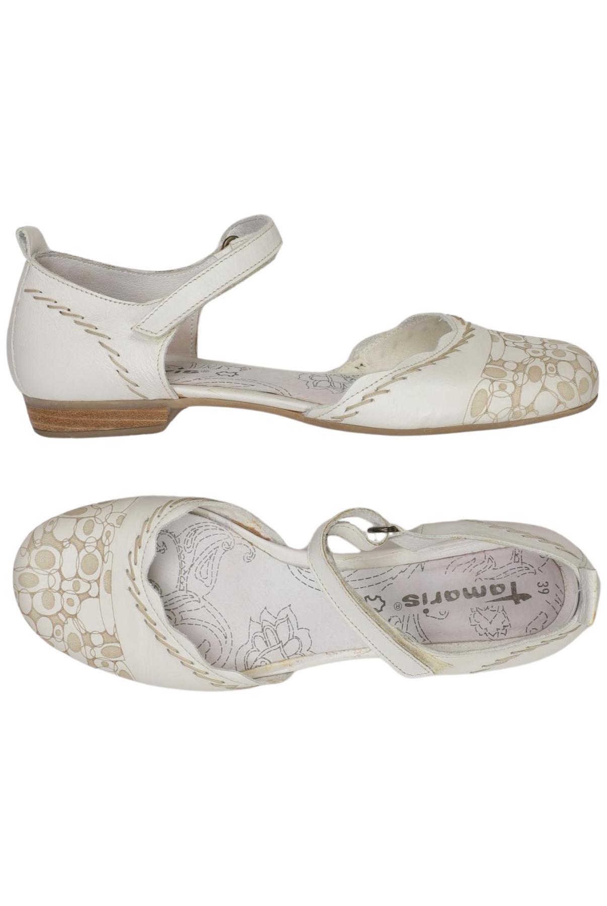 

Tamaris Damen Ballerinas, weiß, Gr. 39