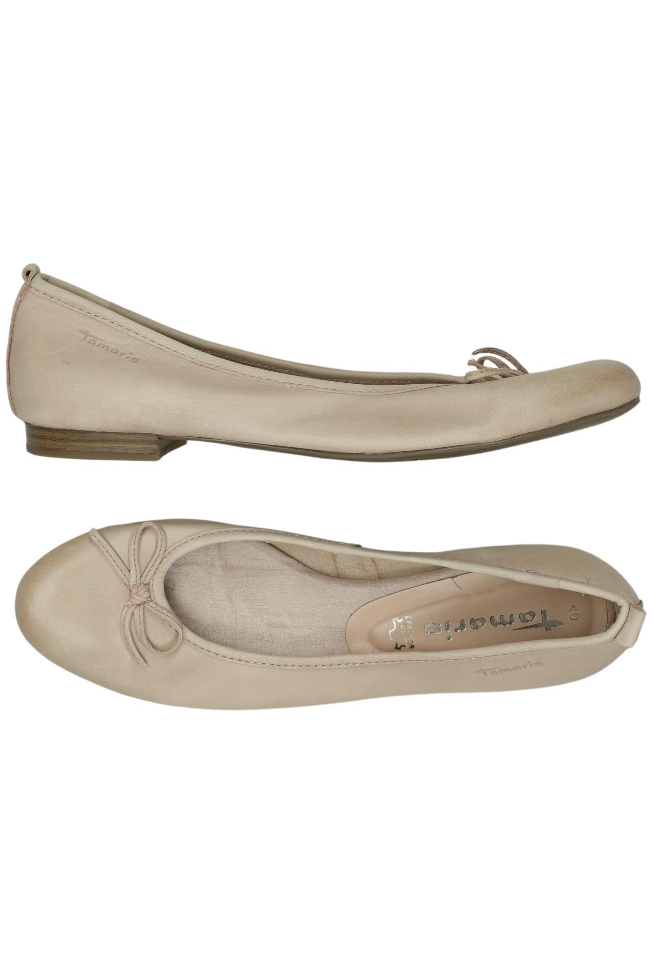 

Tamaris Damen Ballerinas, beige, Gr. 40