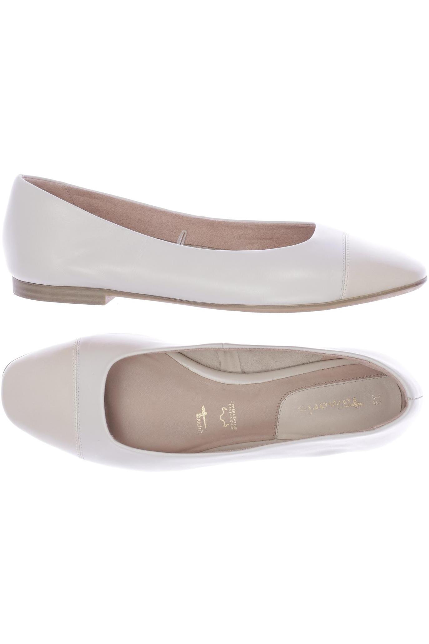 

Tamaris Damen Ballerinas, weiß, Gr. 39