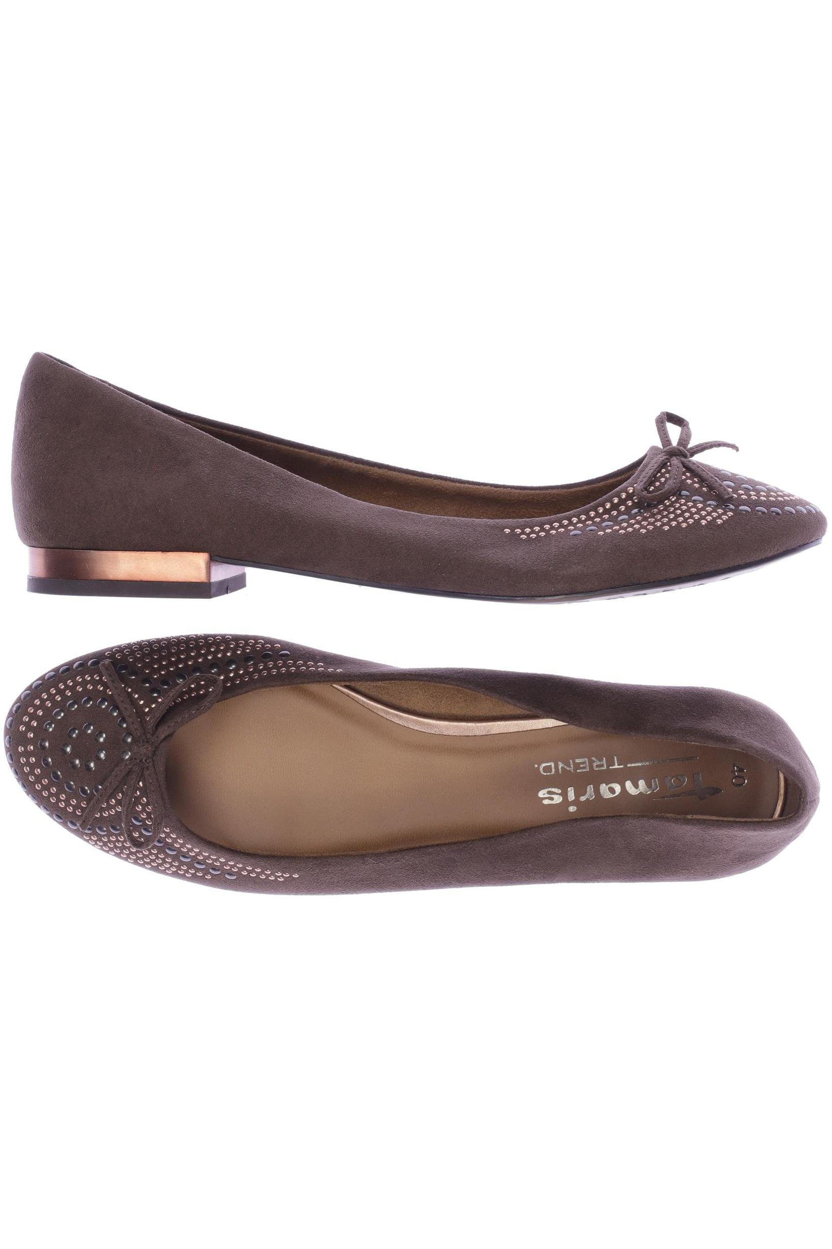 

Tamaris Damen Ballerinas, braun, Gr. 40