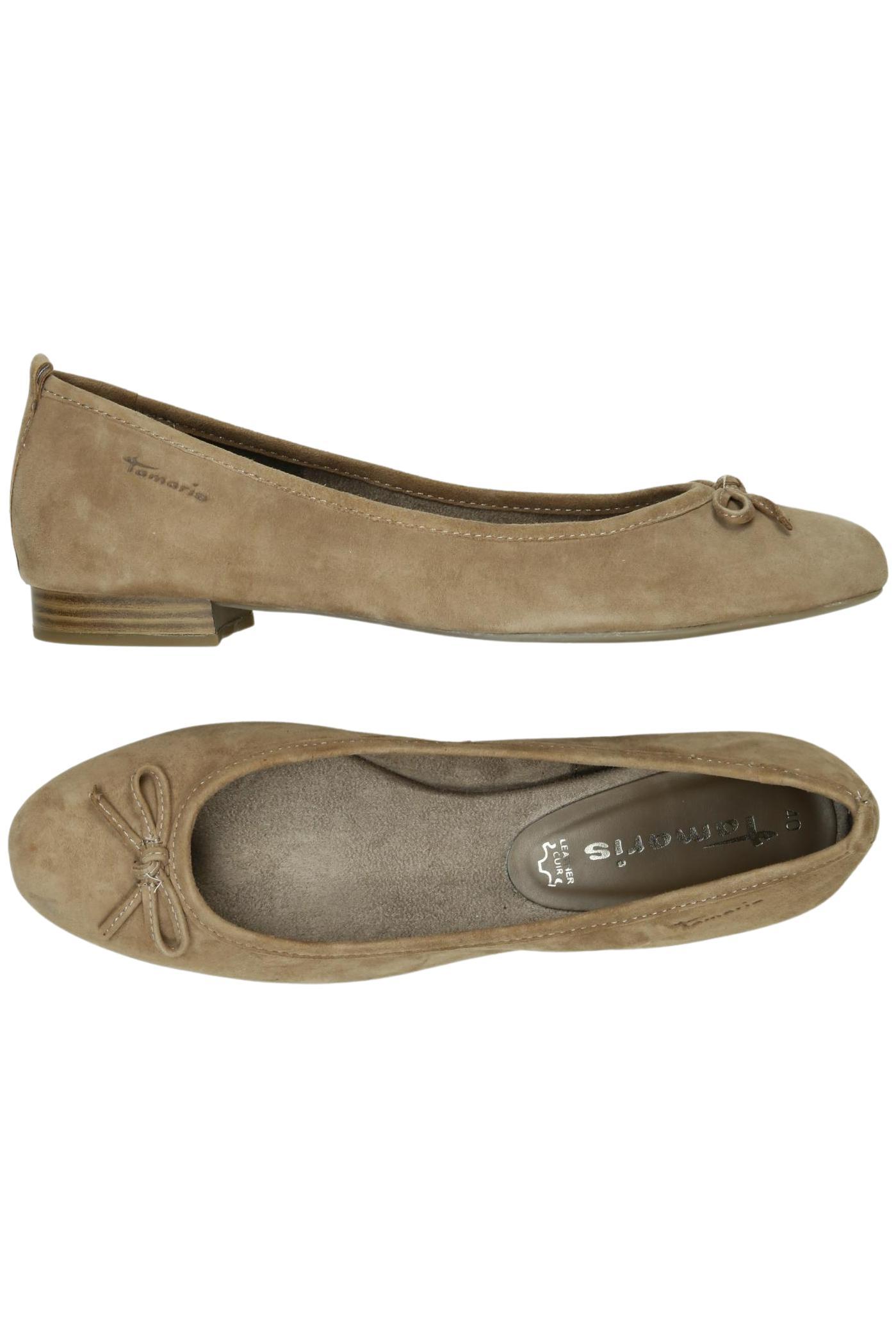 

Tamaris Damen Ballerinas, beige, Gr. 40