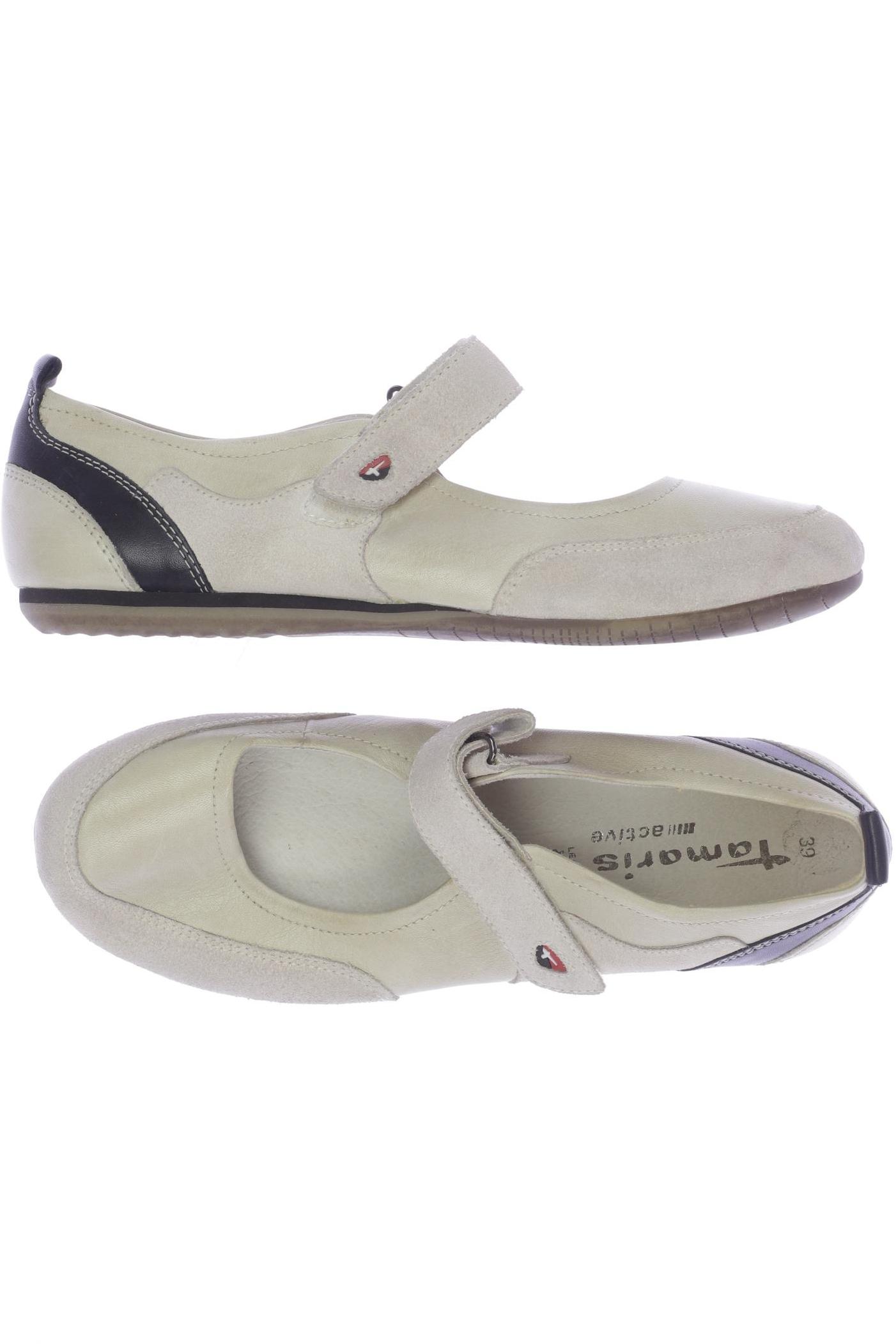 

Tamaris Damen Ballerinas, cremeweiß, Gr. 39