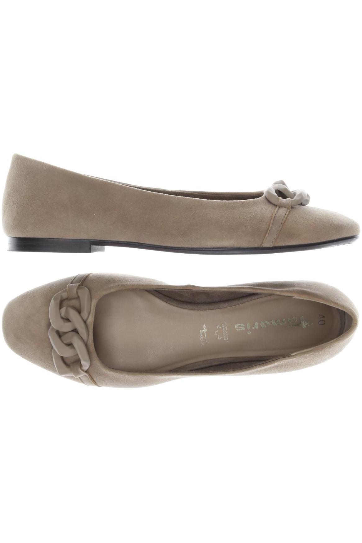 

Tamaris Damen Ballerinas, beige, Gr. 40