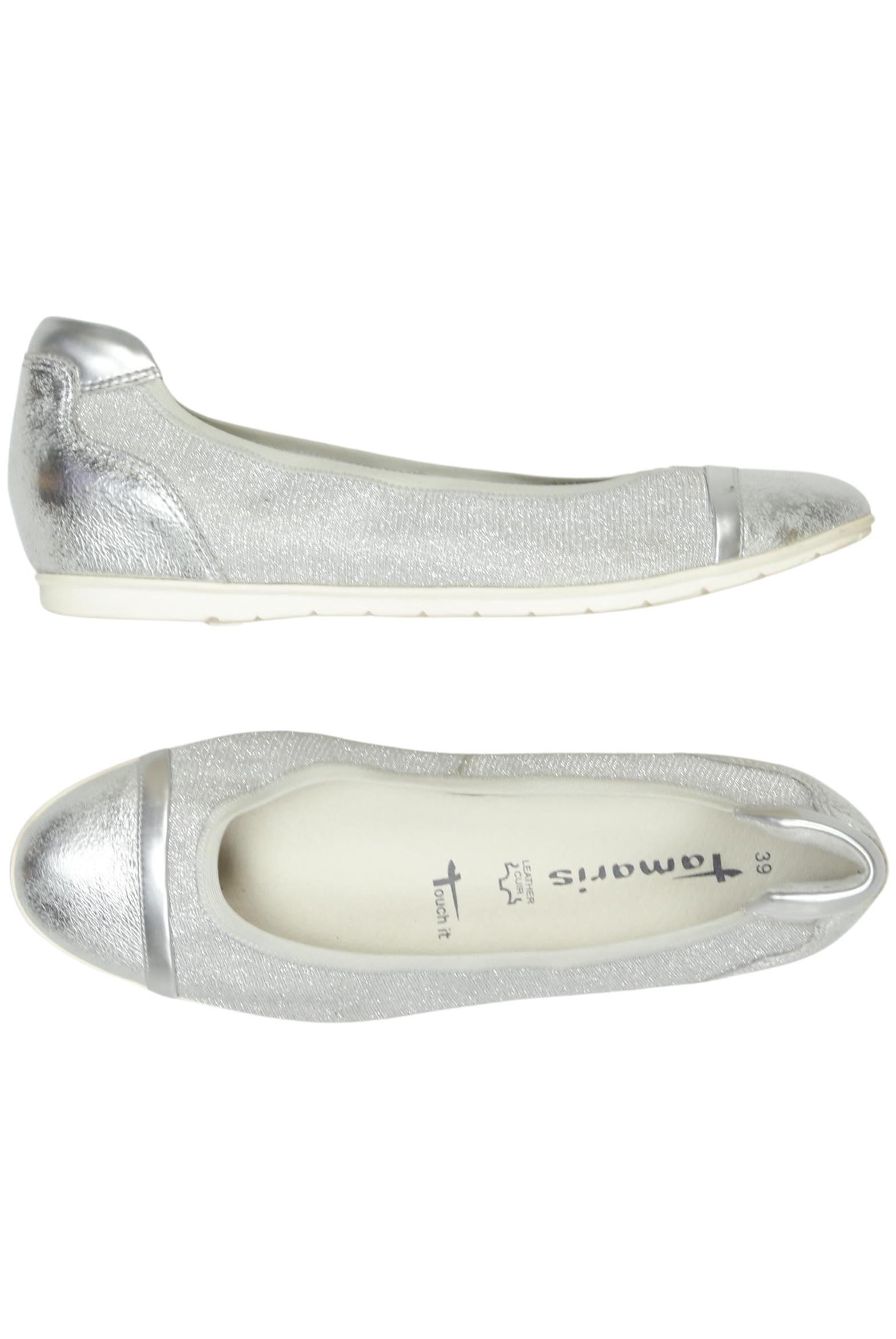 

Tamaris Damen Ballerinas, silber, Gr. 39