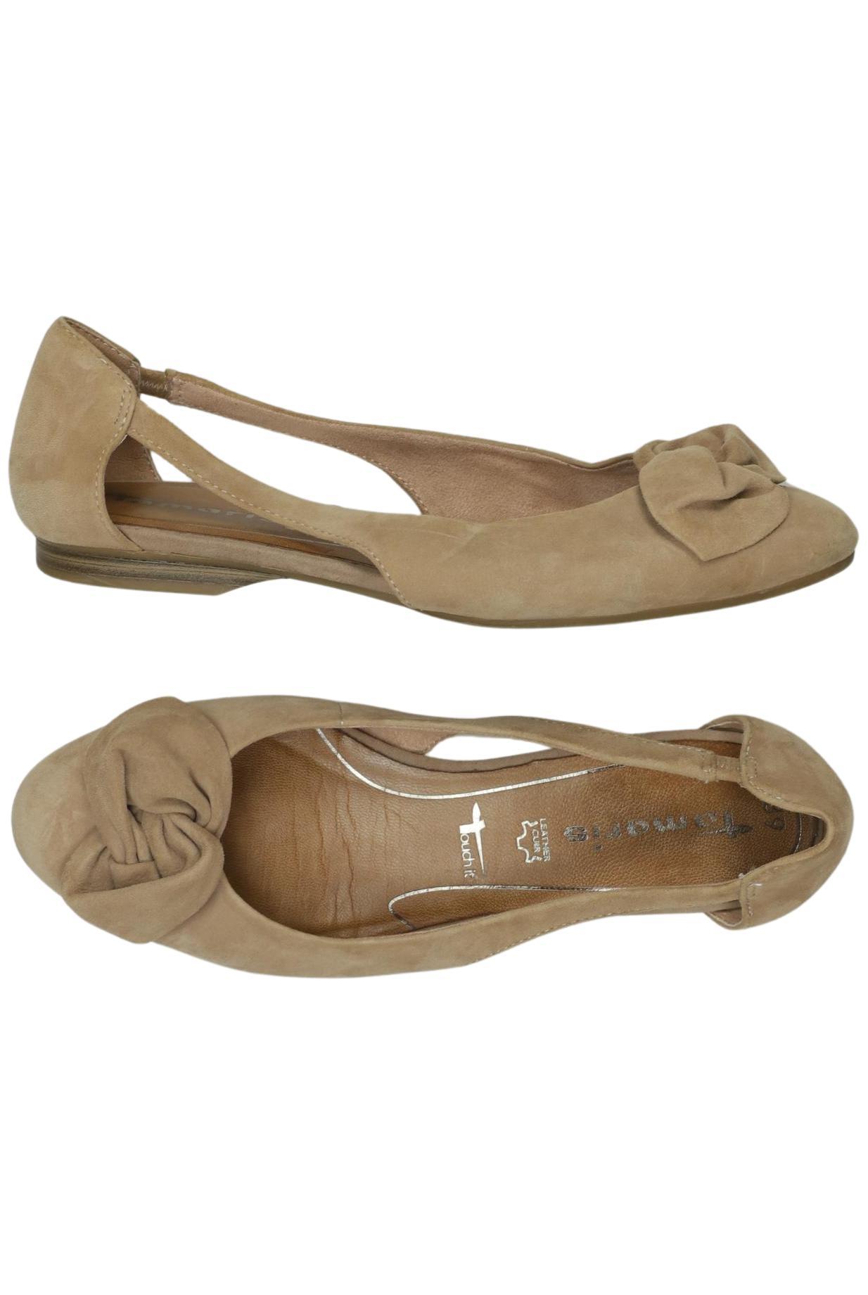 

Tamaris Damen Ballerinas, beige, Gr. 39