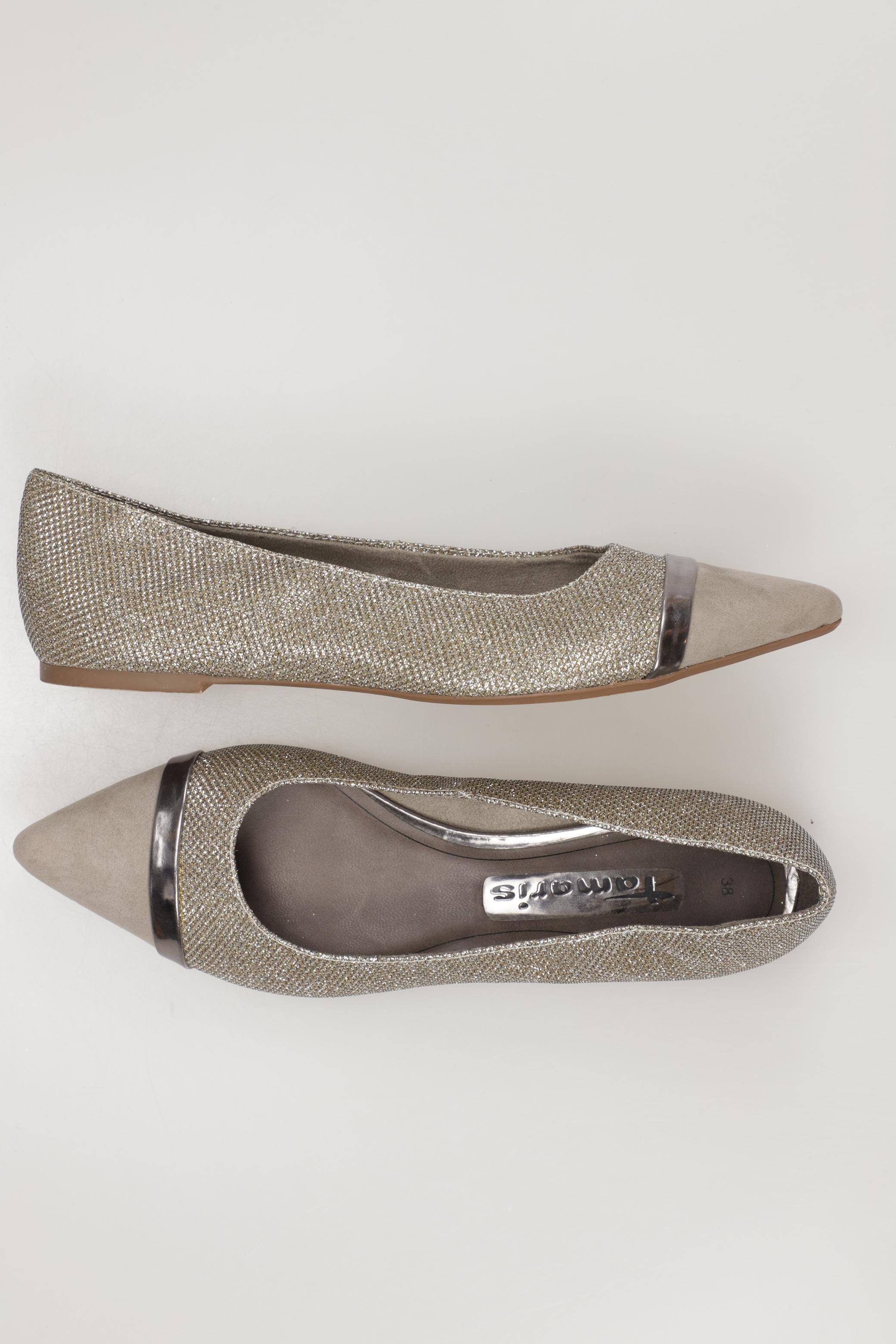 

Tamaris Damen Ballerinas, gold, Gr. 38