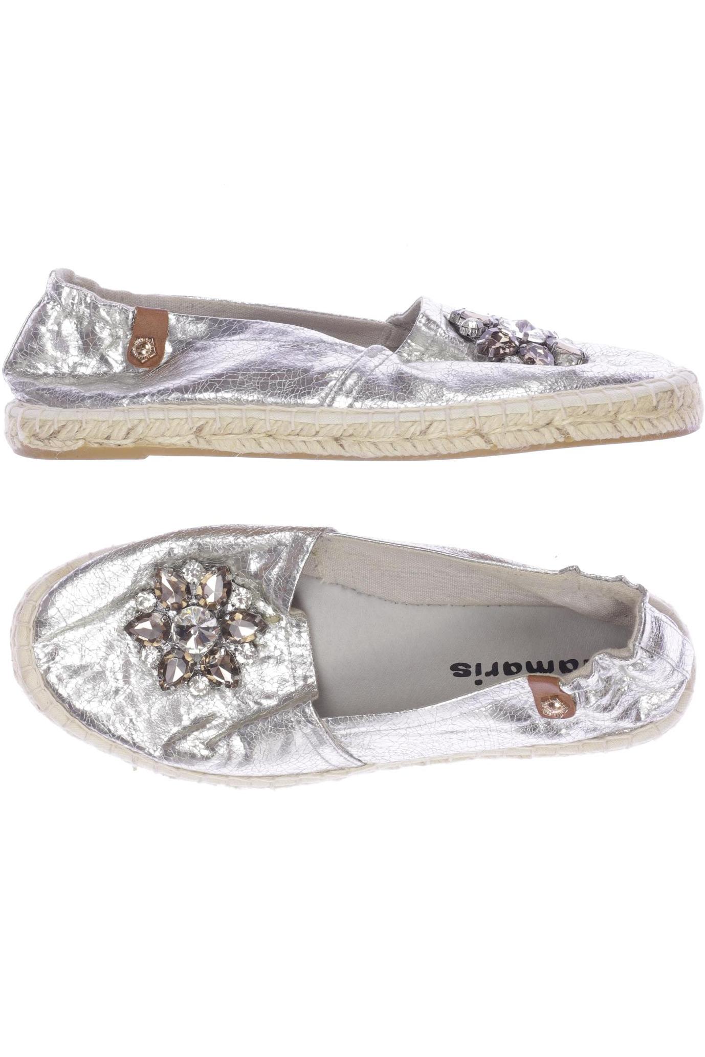 

Tamaris Damen Ballerinas, silber, Gr. 39
