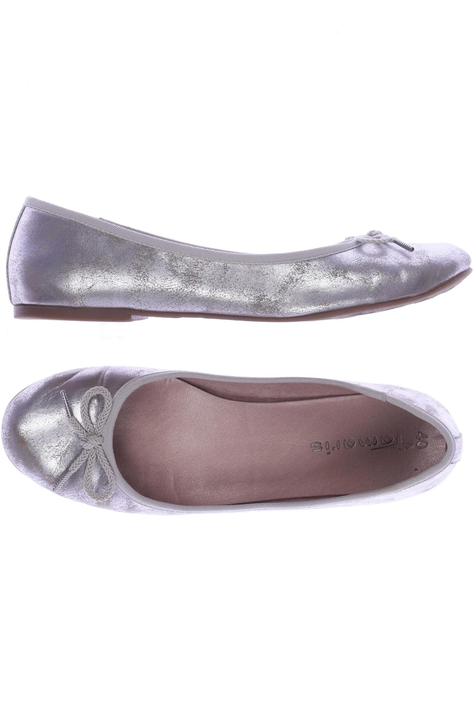 

Tamaris Damen Ballerinas, silber, Gr. 40