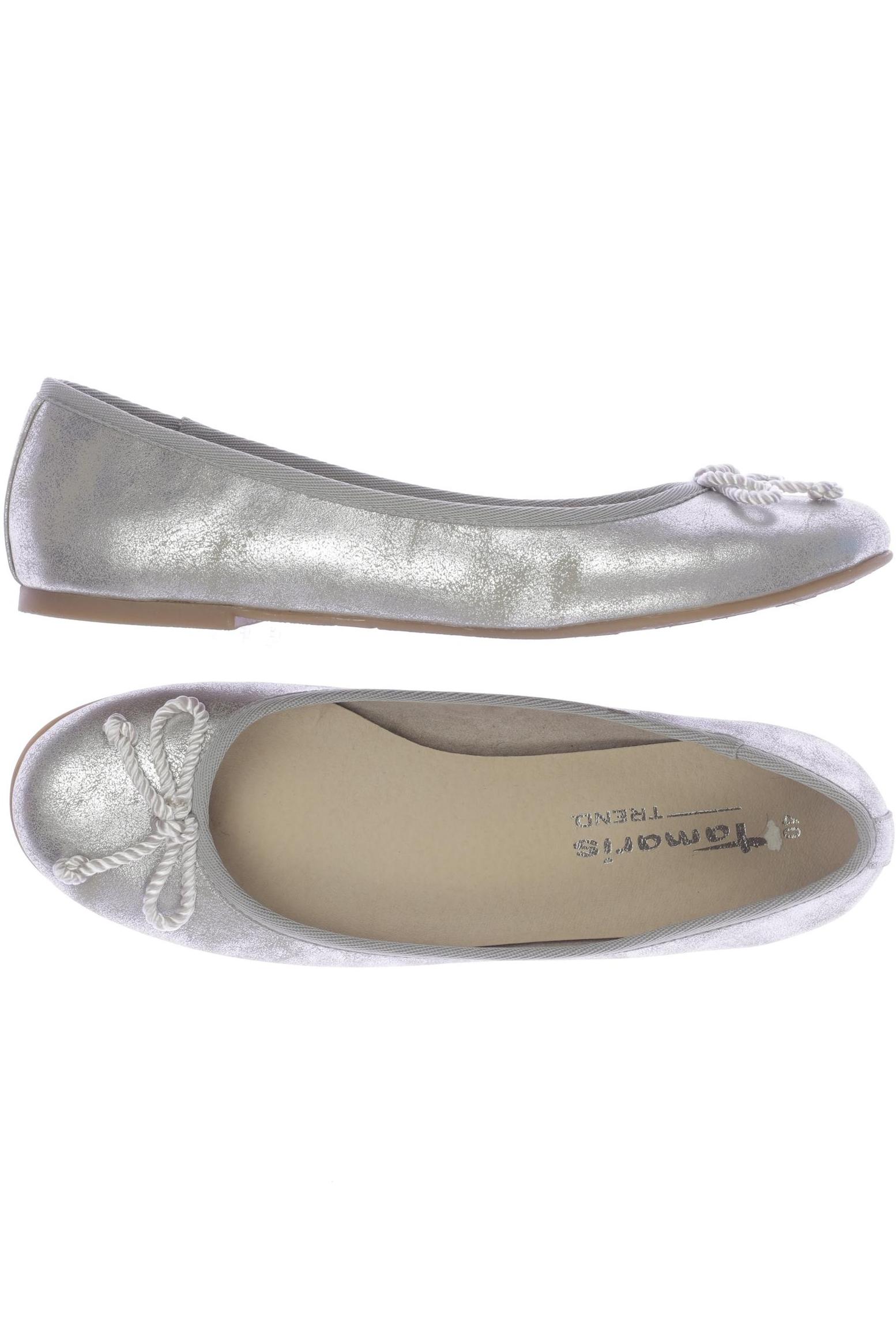 

Tamaris Damen Ballerinas, silber, Gr. 40