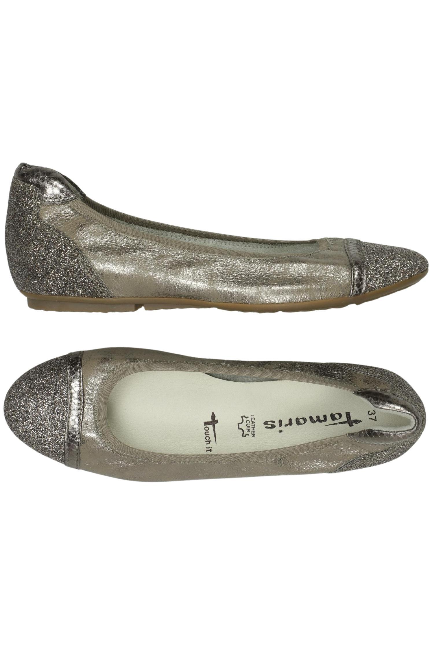 

Tamaris Damen Ballerinas, silber, Gr. 37