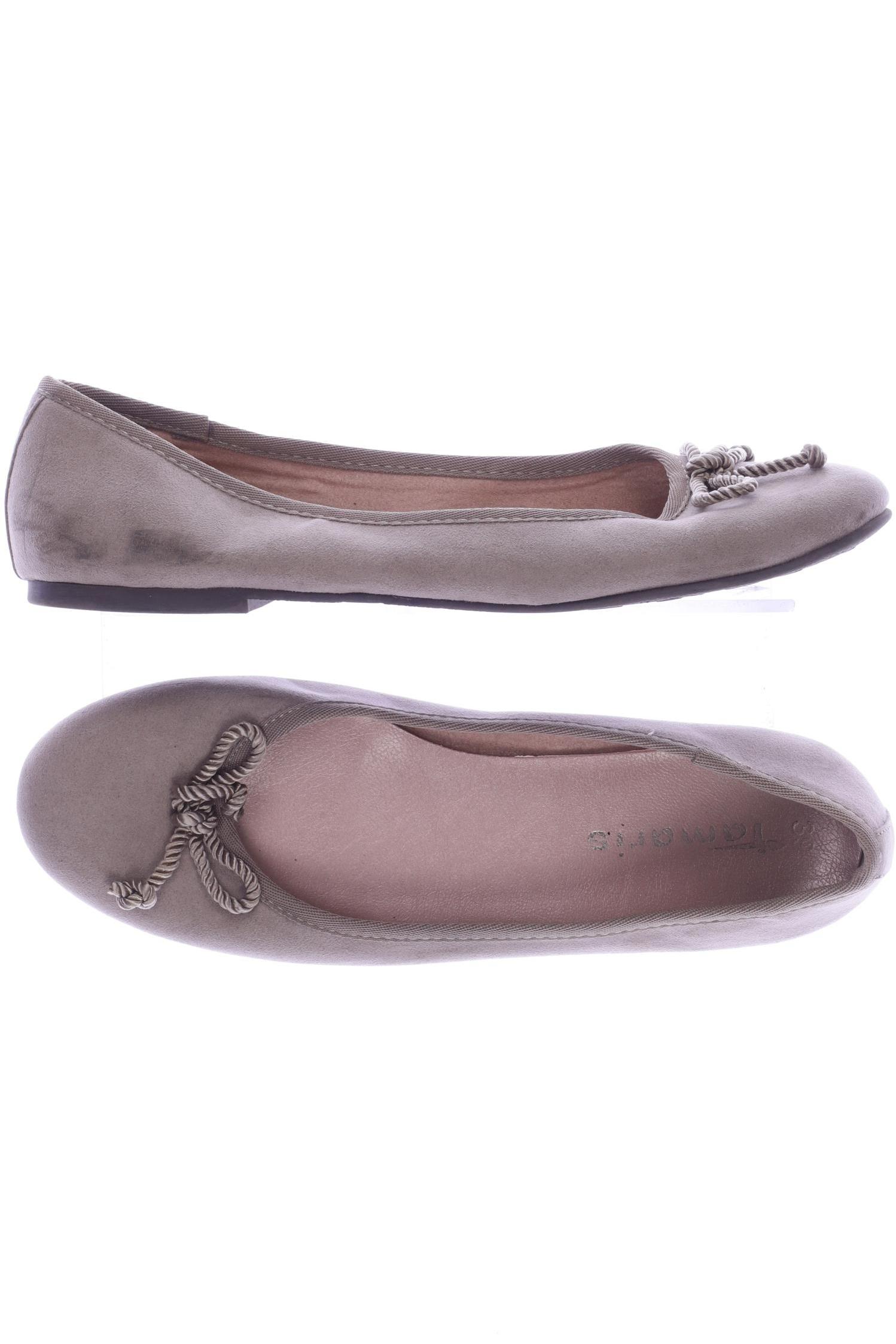 

Tamaris Damen Ballerinas, beige, Gr. 39