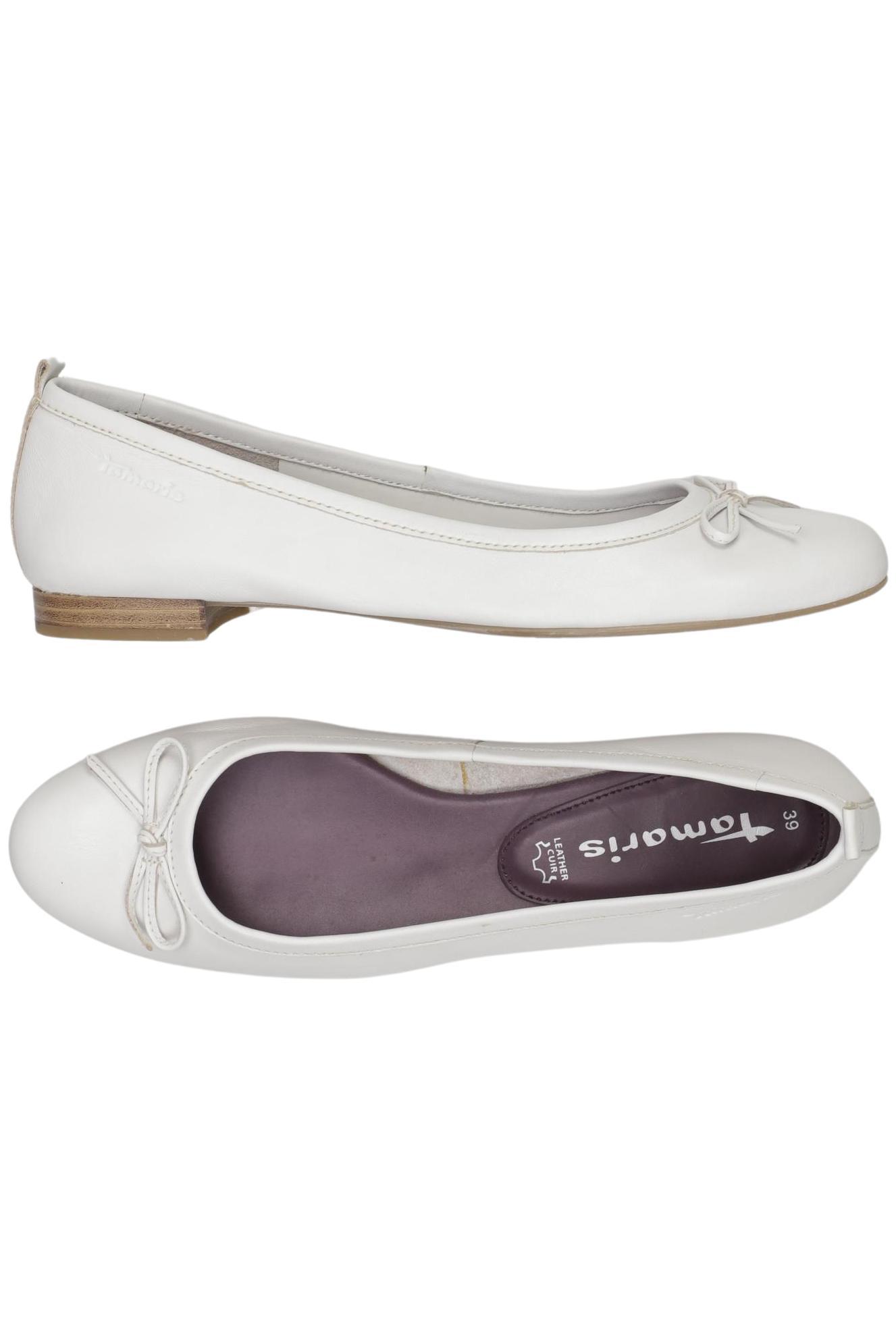 

Tamaris Damen Ballerinas, weiß, Gr. 39