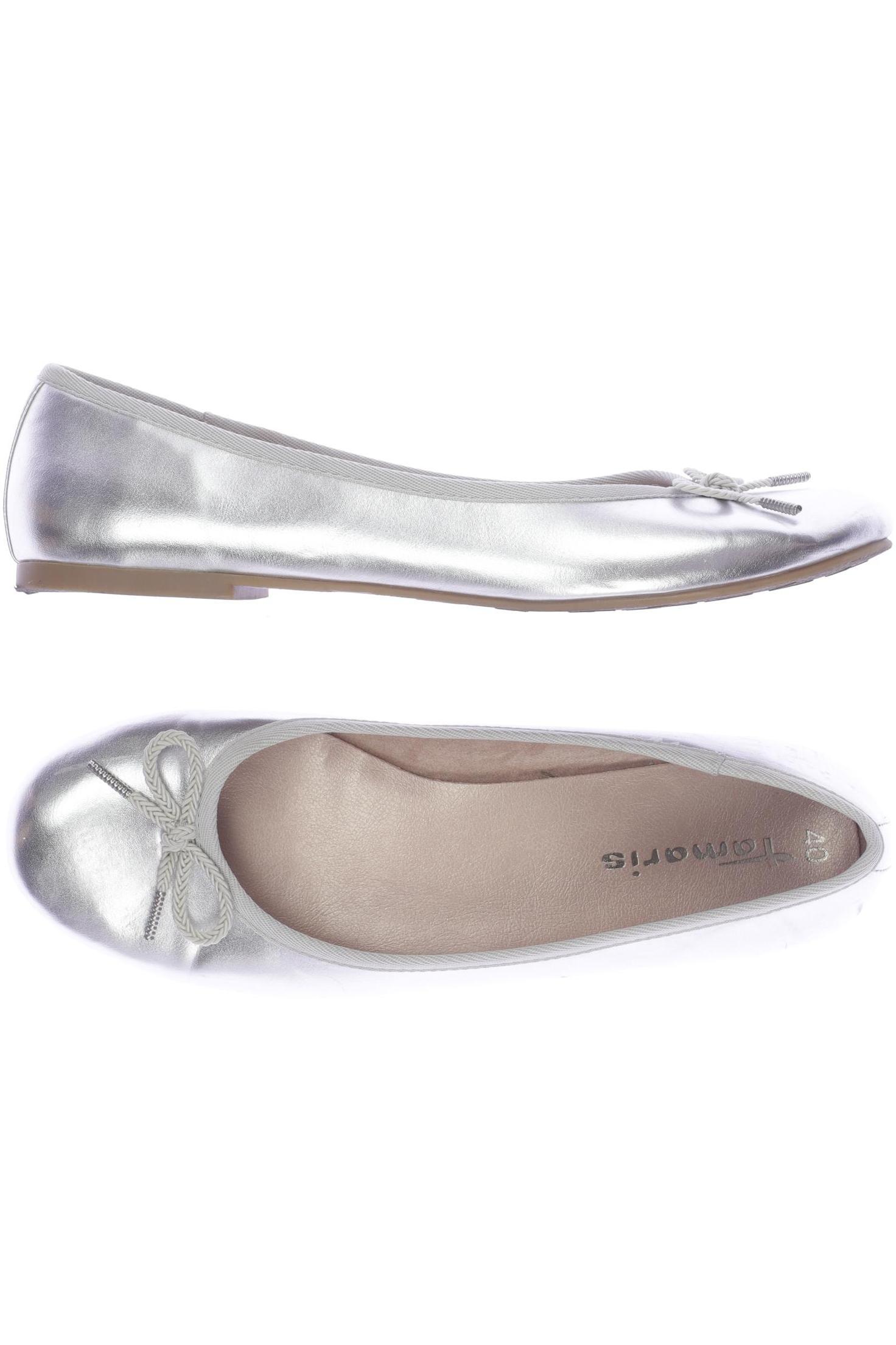 

Tamaris Damen Ballerinas, silber, Gr. 40