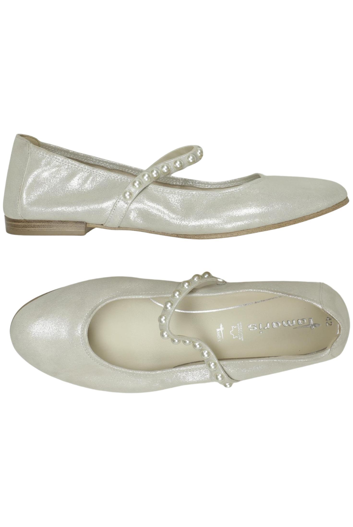 

Tamaris Damen Ballerinas, silber, Gr. 42