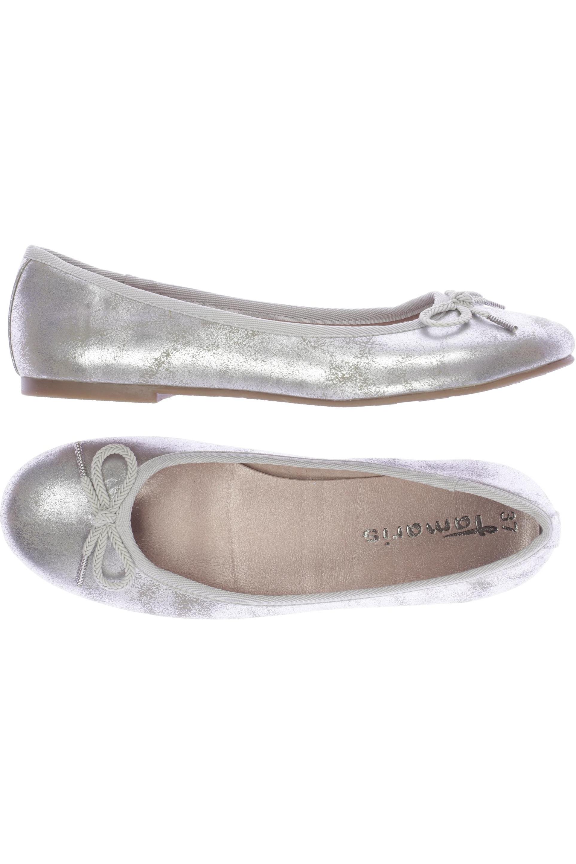 

Tamaris Damen Ballerinas, silber, Gr. 37