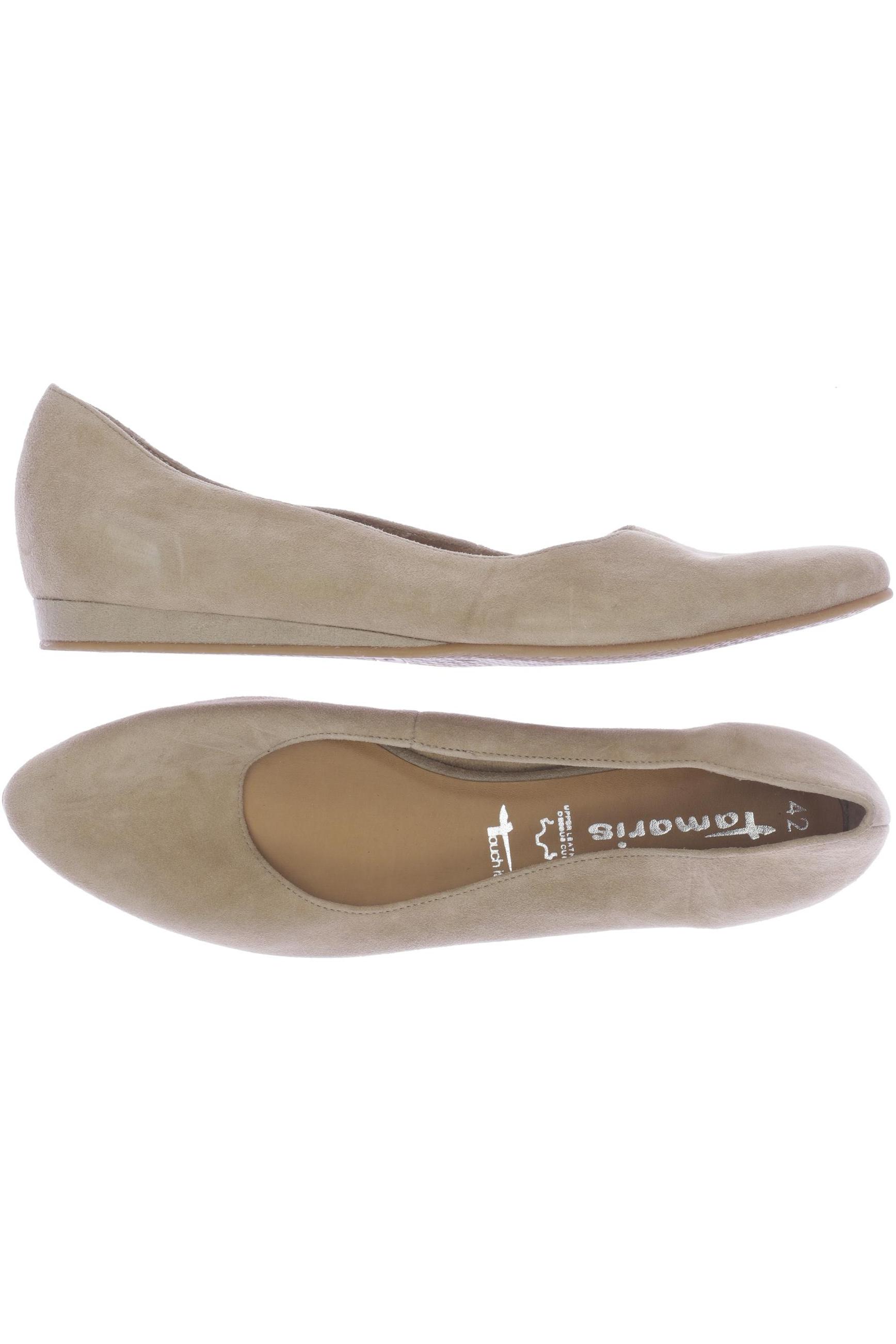 

Tamaris Damen Ballerinas, beige, Gr. 42