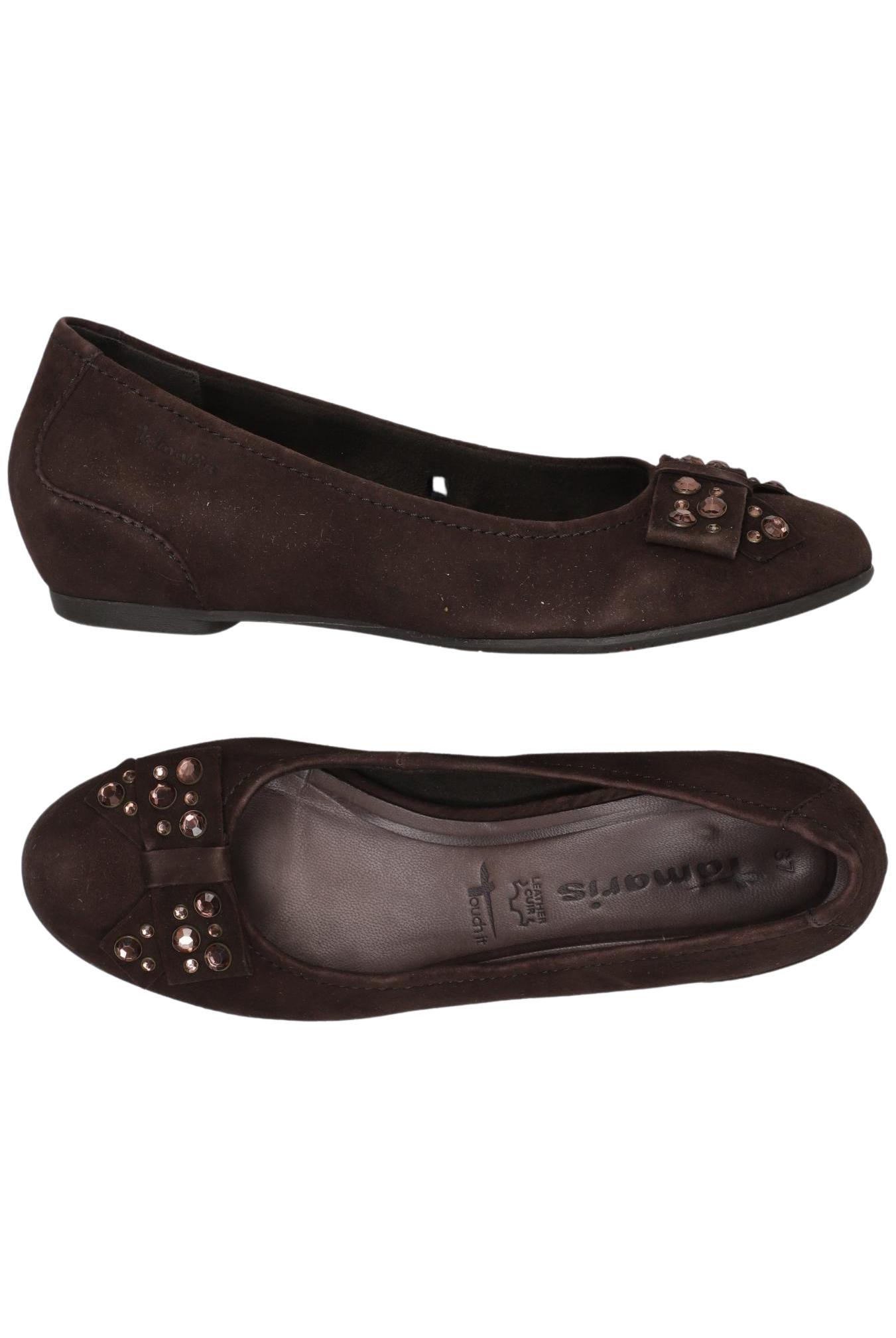 

Tamaris Damen Ballerinas, braun, Gr. 37