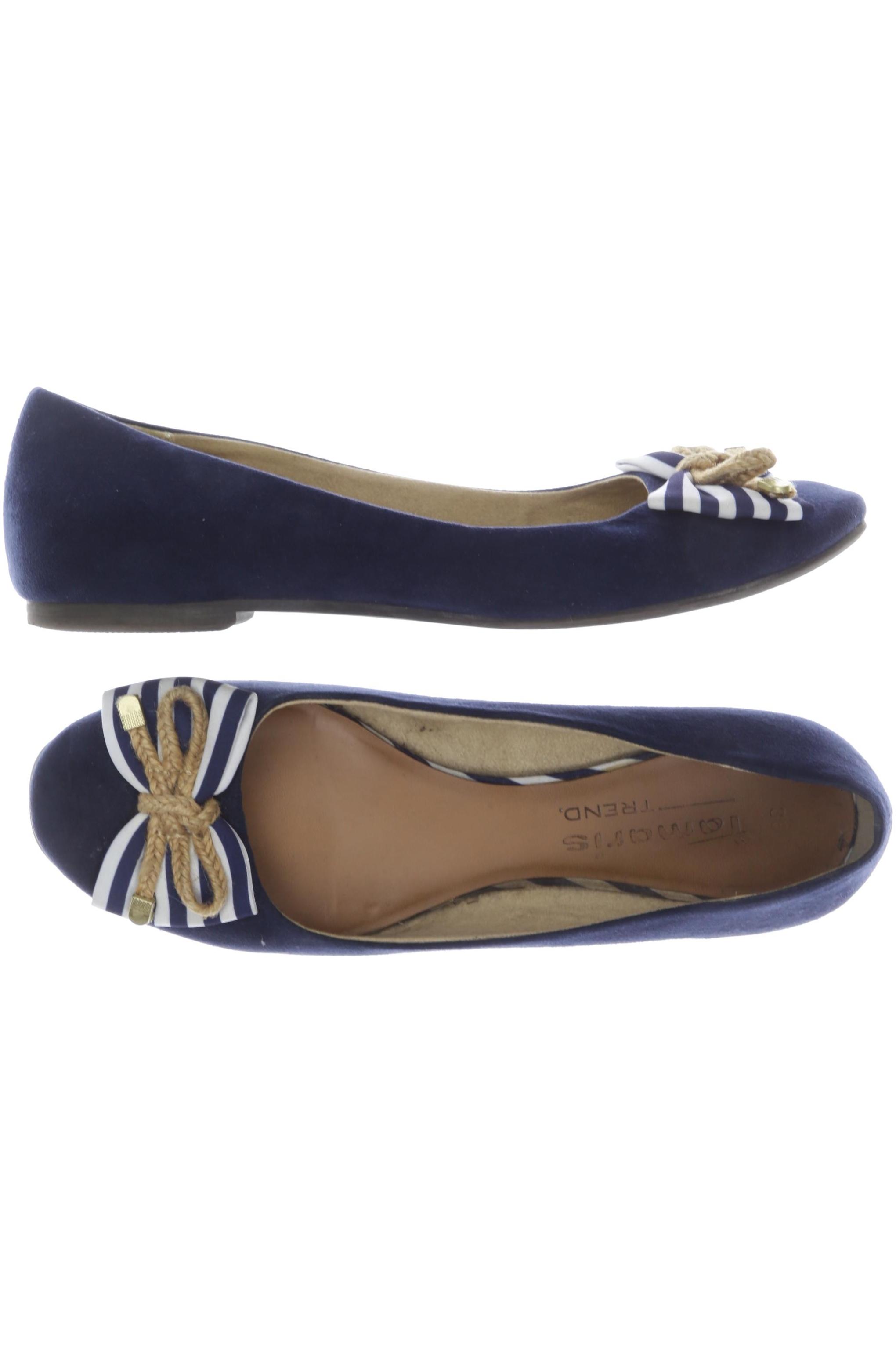 

Tamaris Damen Ballerinas, marineblau, Gr. 38