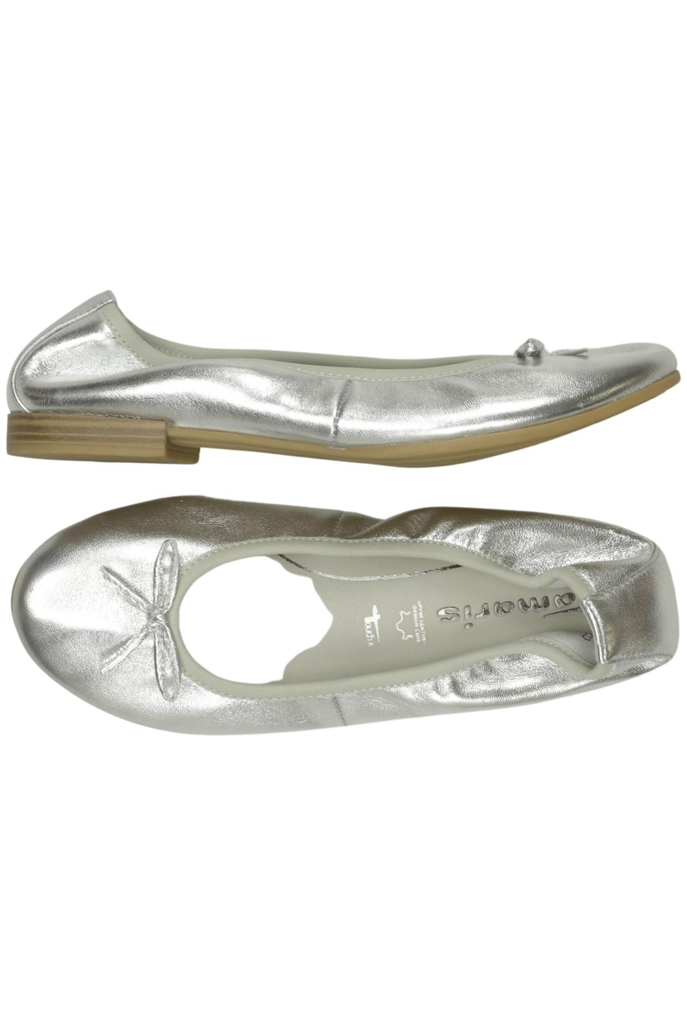 

Tamaris Damen Ballerinas, silber, Gr. 36