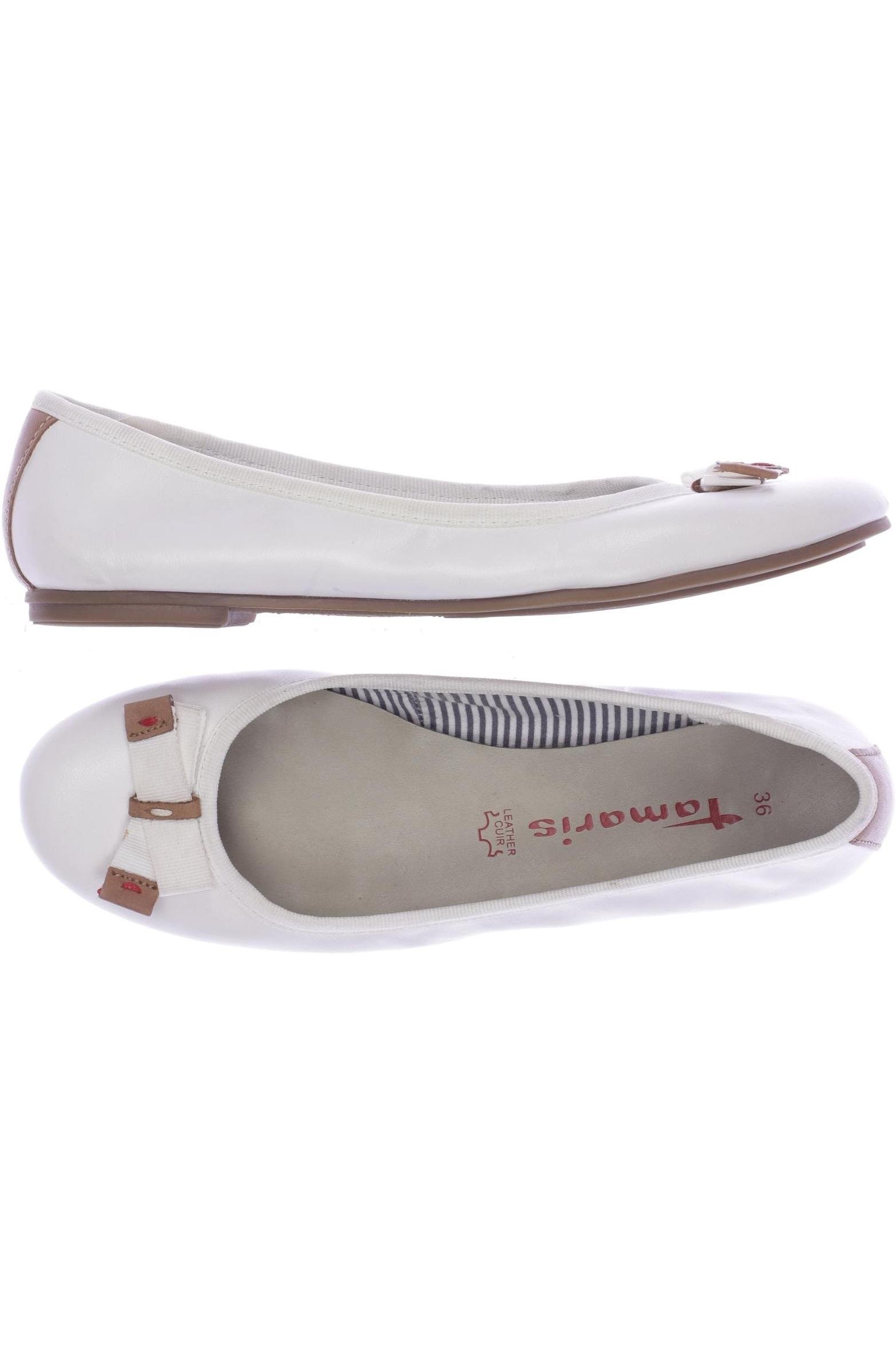 

Tamaris Damen Ballerinas, weiß, Gr. 36