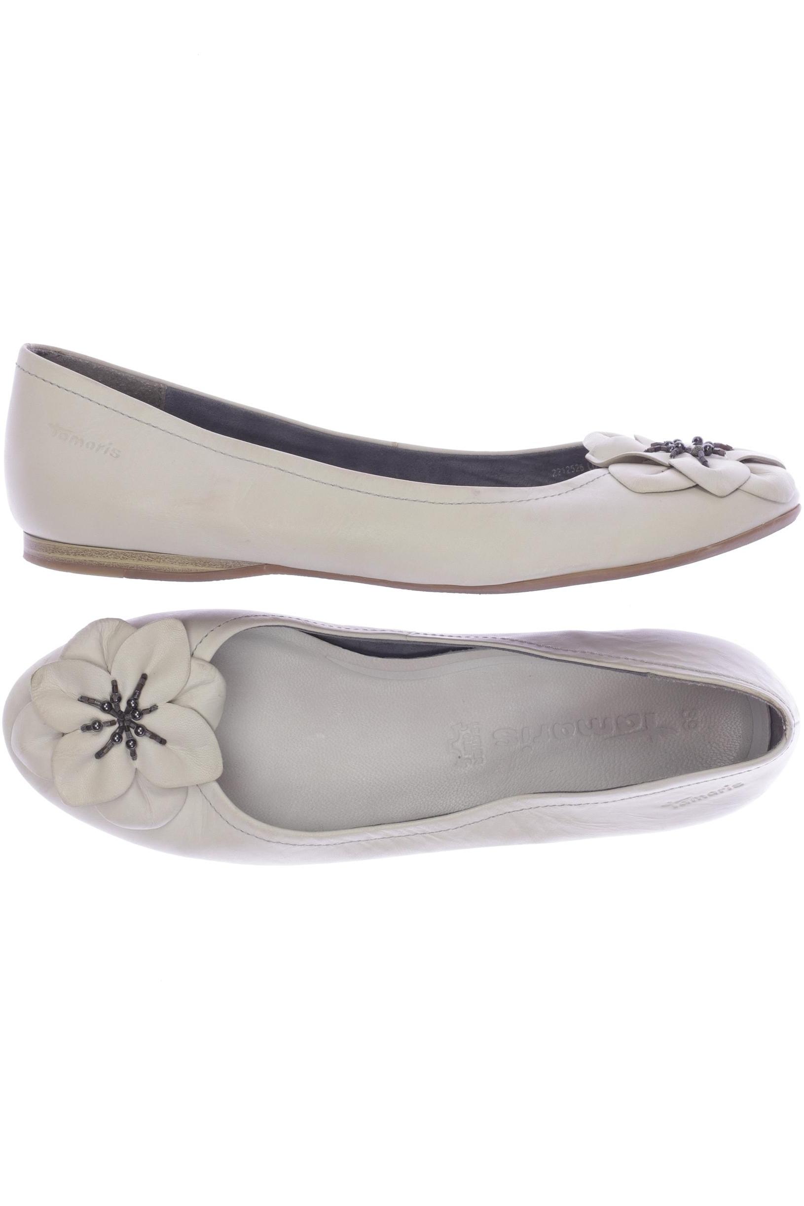 

Tamaris Damen Ballerinas, cremeweiß, Gr. 39
