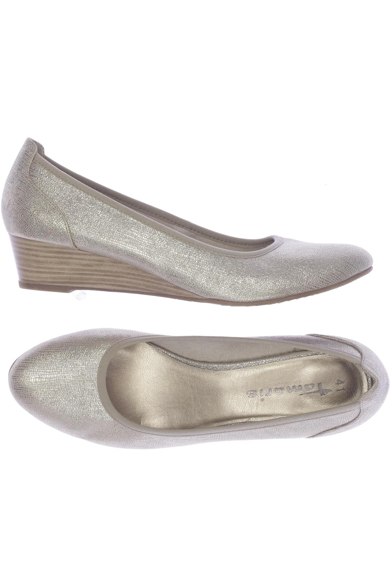 

Tamaris Damen Ballerinas, gold, Gr. 41