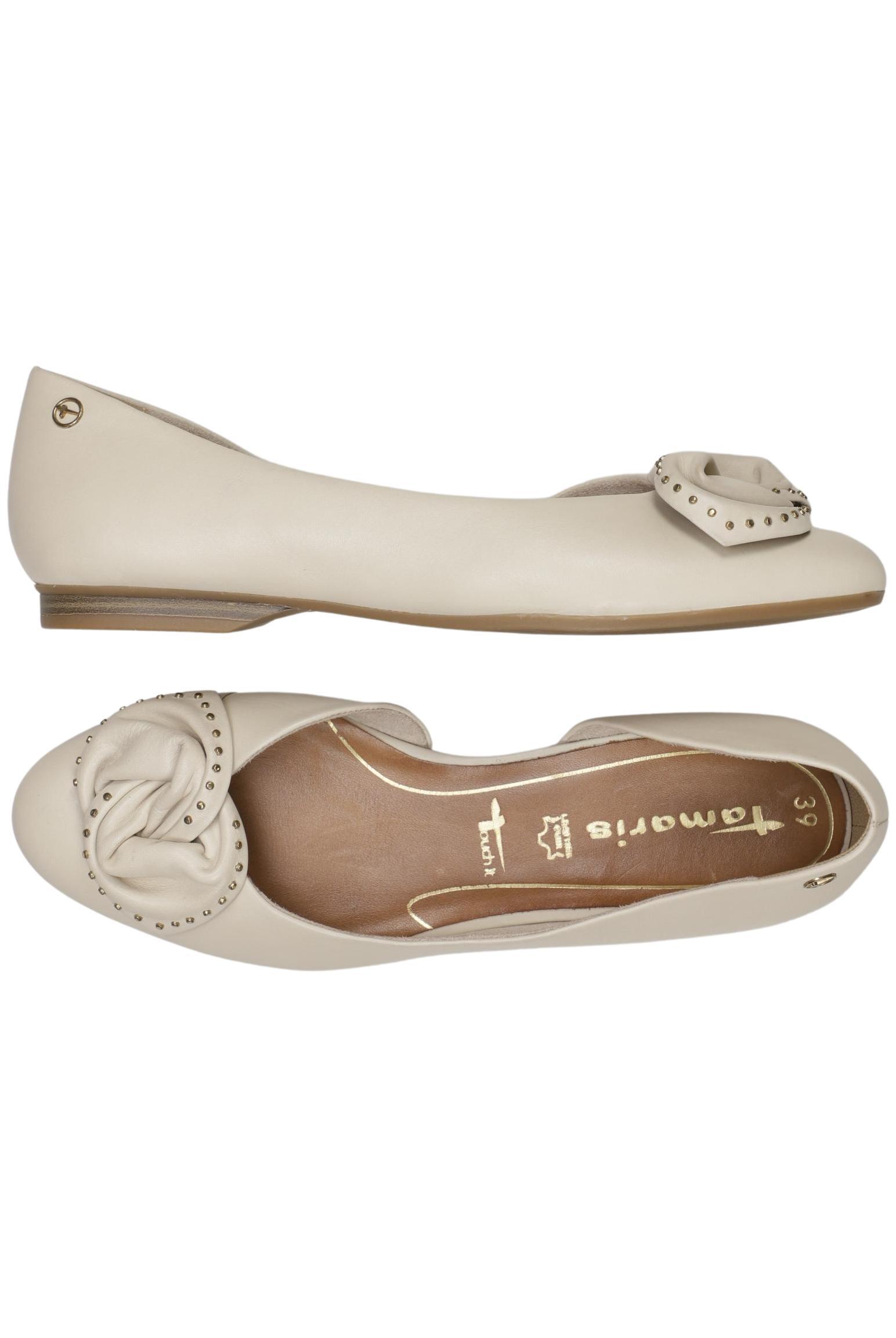 

Tamaris Damen Ballerinas, beige, Gr. 39