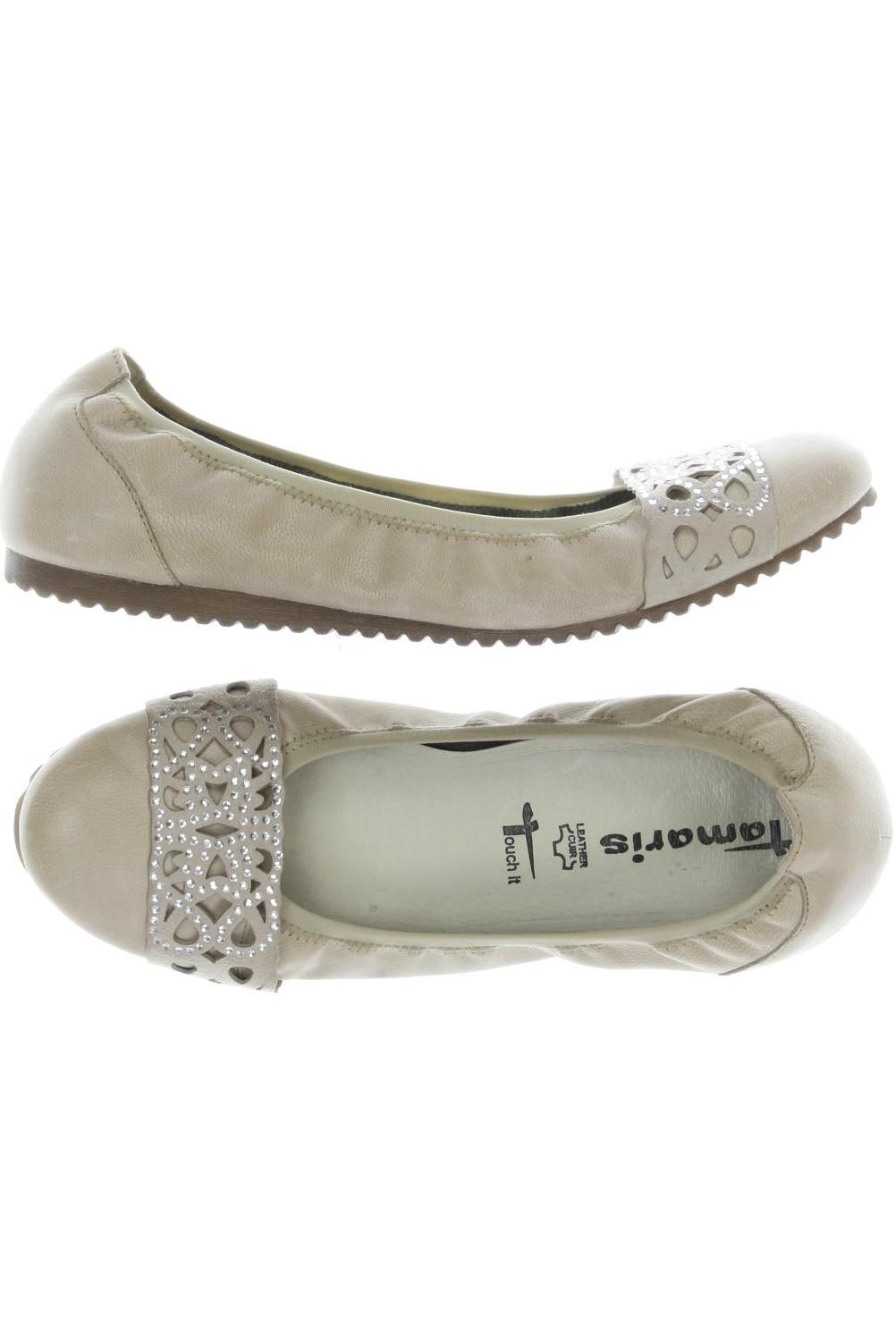 

Tamaris Damen Ballerinas, beige, Gr. 40