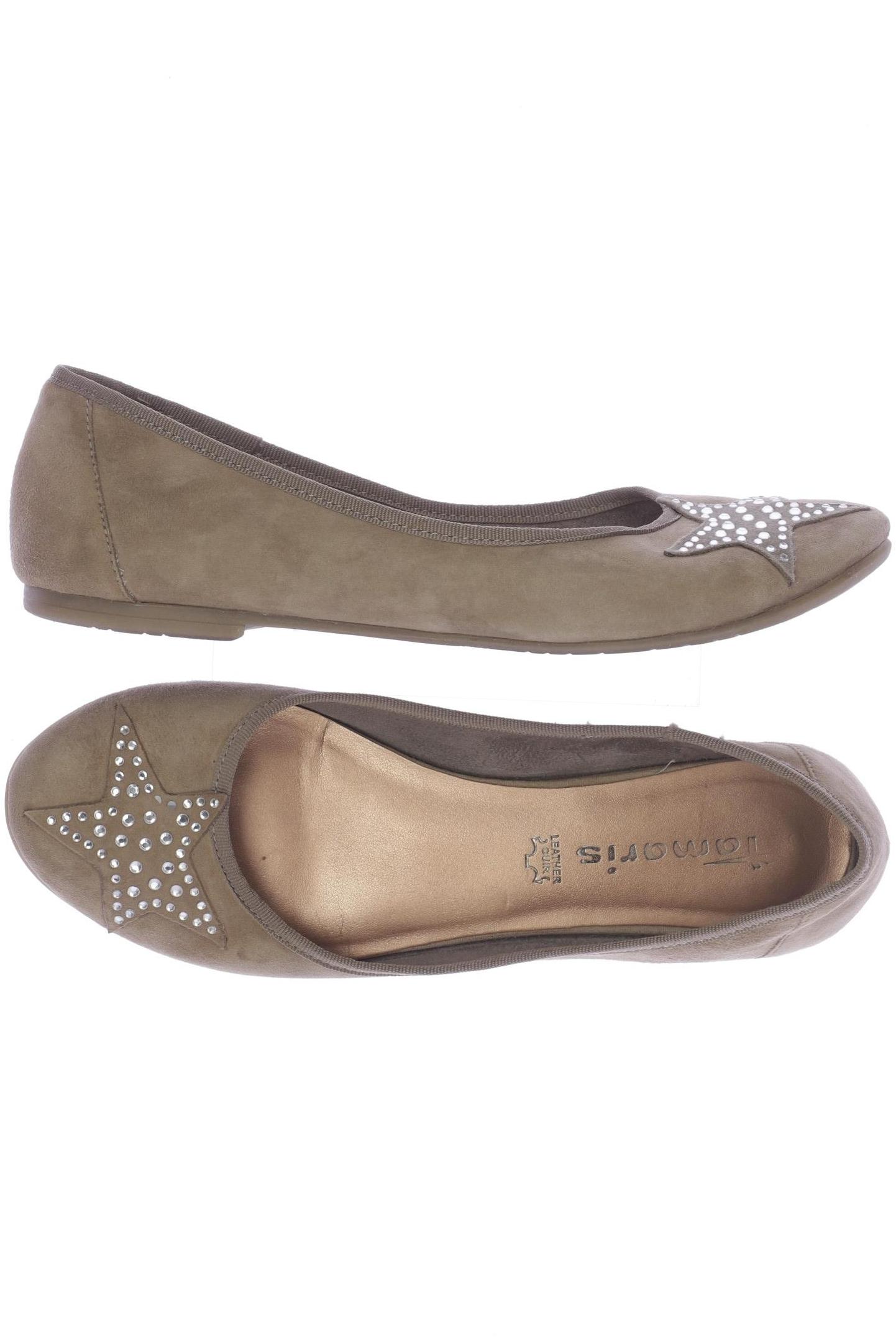 

Tamaris Damen Ballerinas, beige, Gr. 39