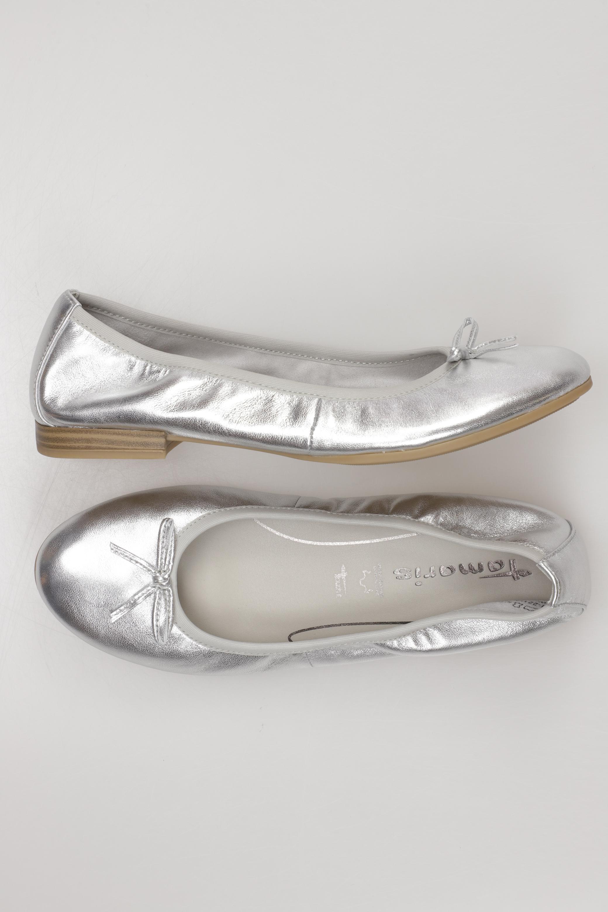 

Tamaris Damen Ballerinas, silber, Gr. 37