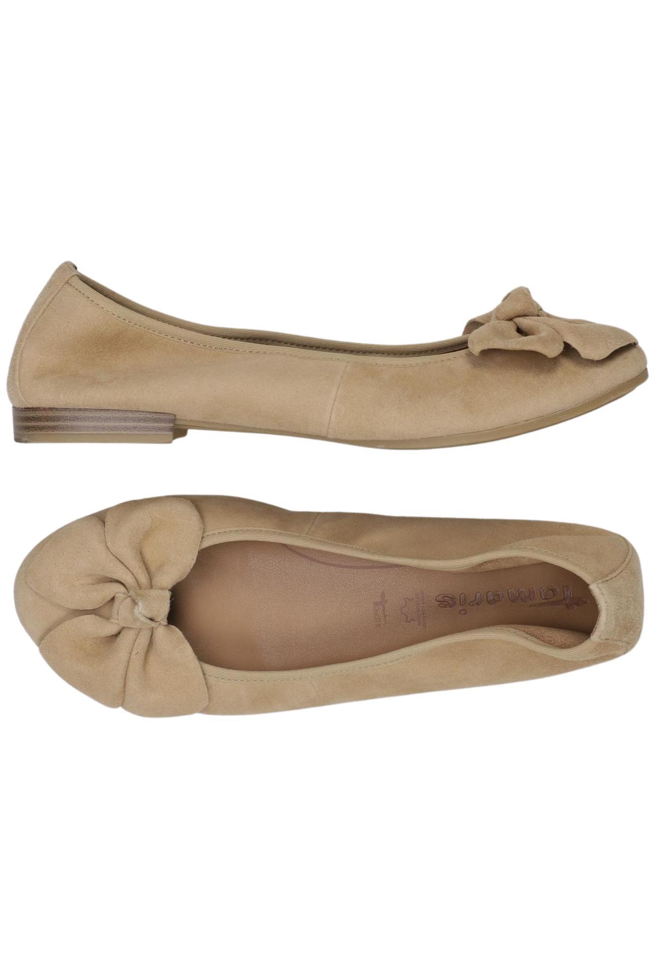 

Tamaris Damen Ballerinas, beige, Gr. 38