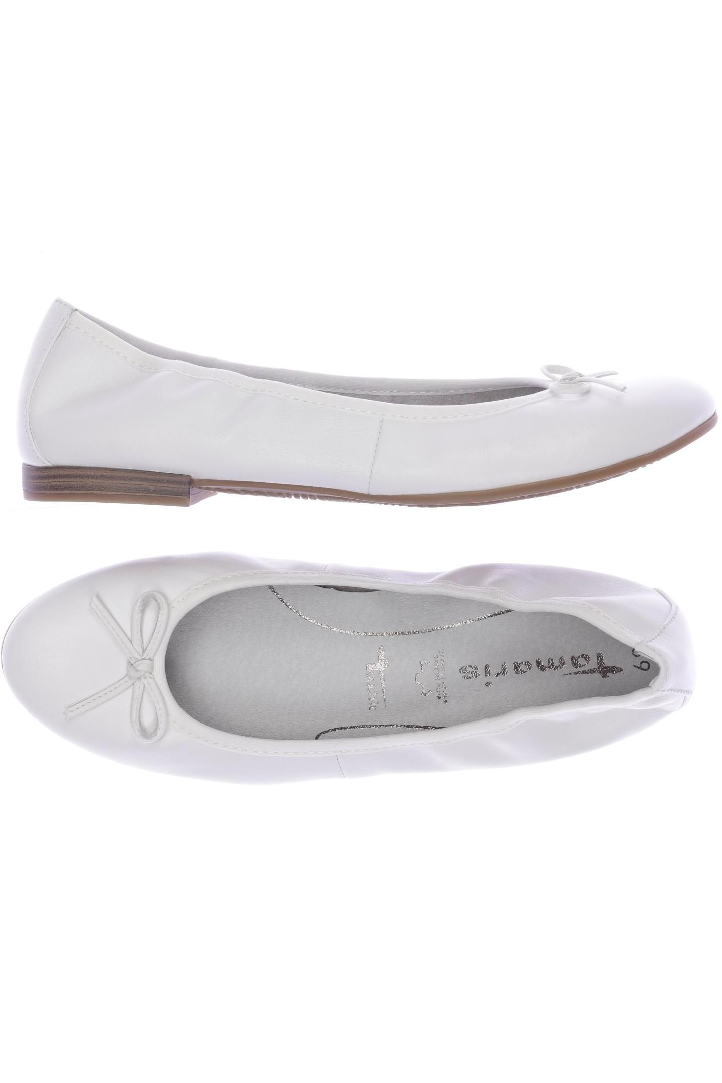 

Tamaris Damen Ballerinas, weiß, Gr. 39