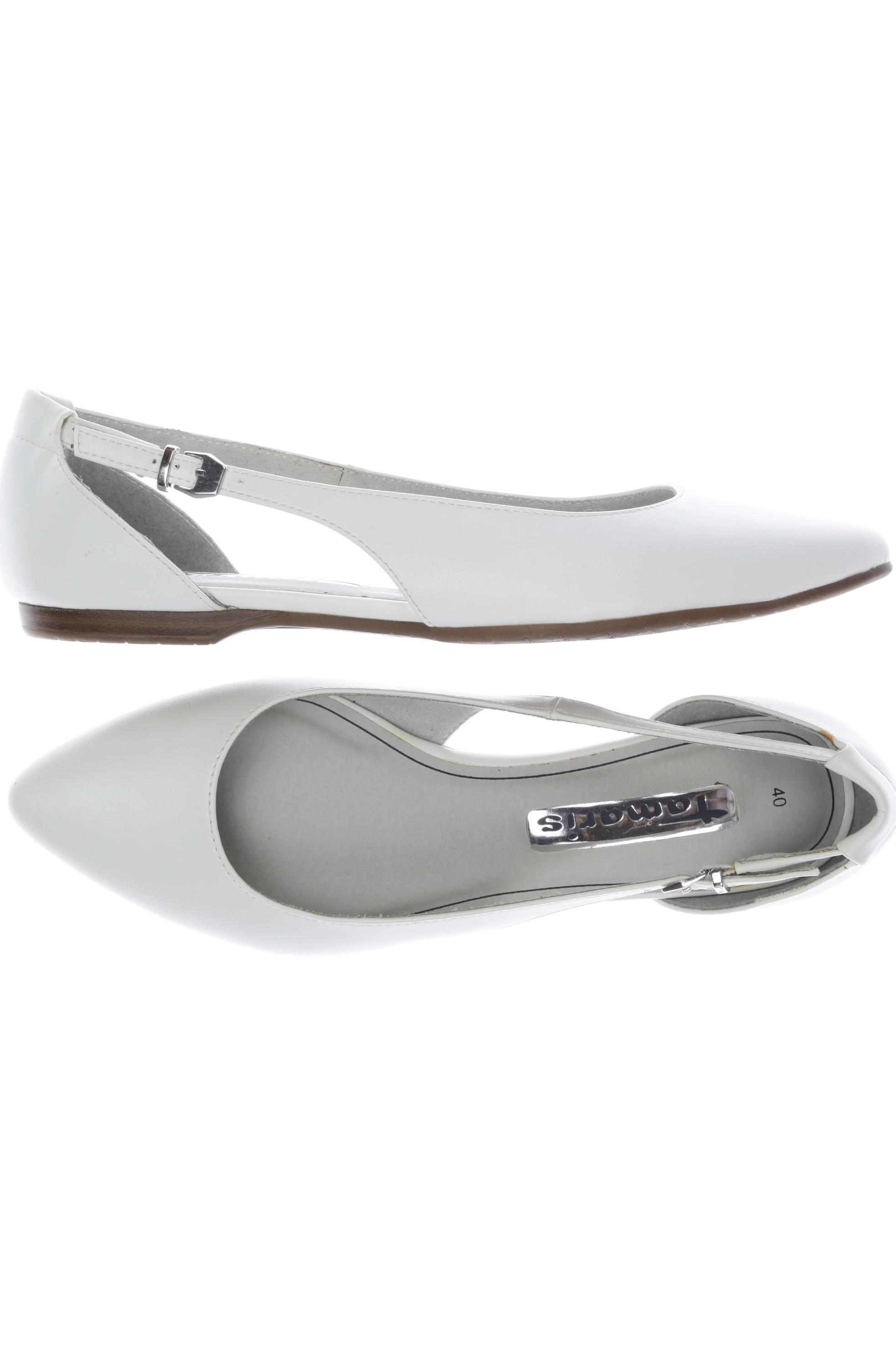 

Tamaris Damen Ballerinas, weiß, Gr. 40