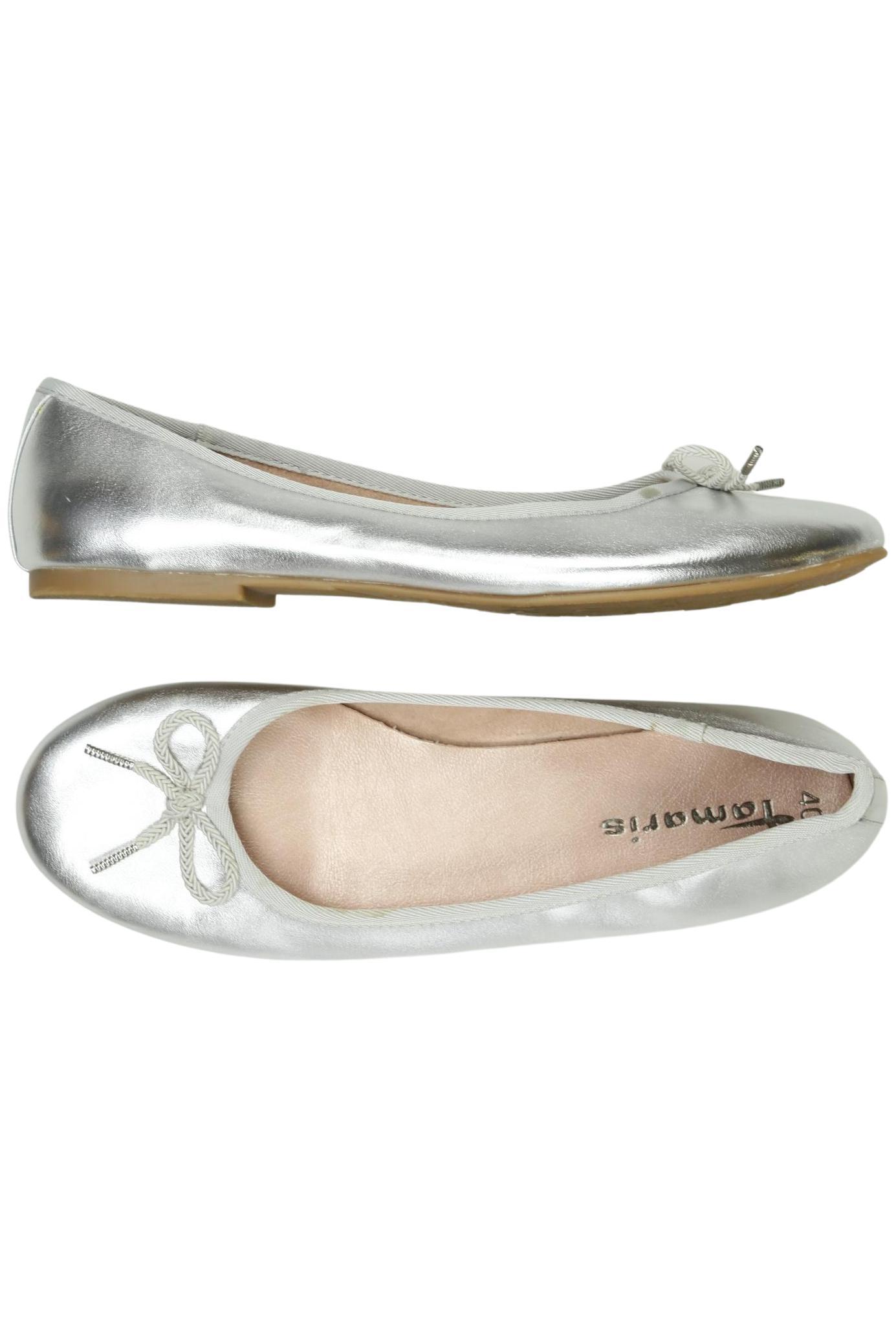 

Tamaris Damen Ballerinas, silber, Gr. 40