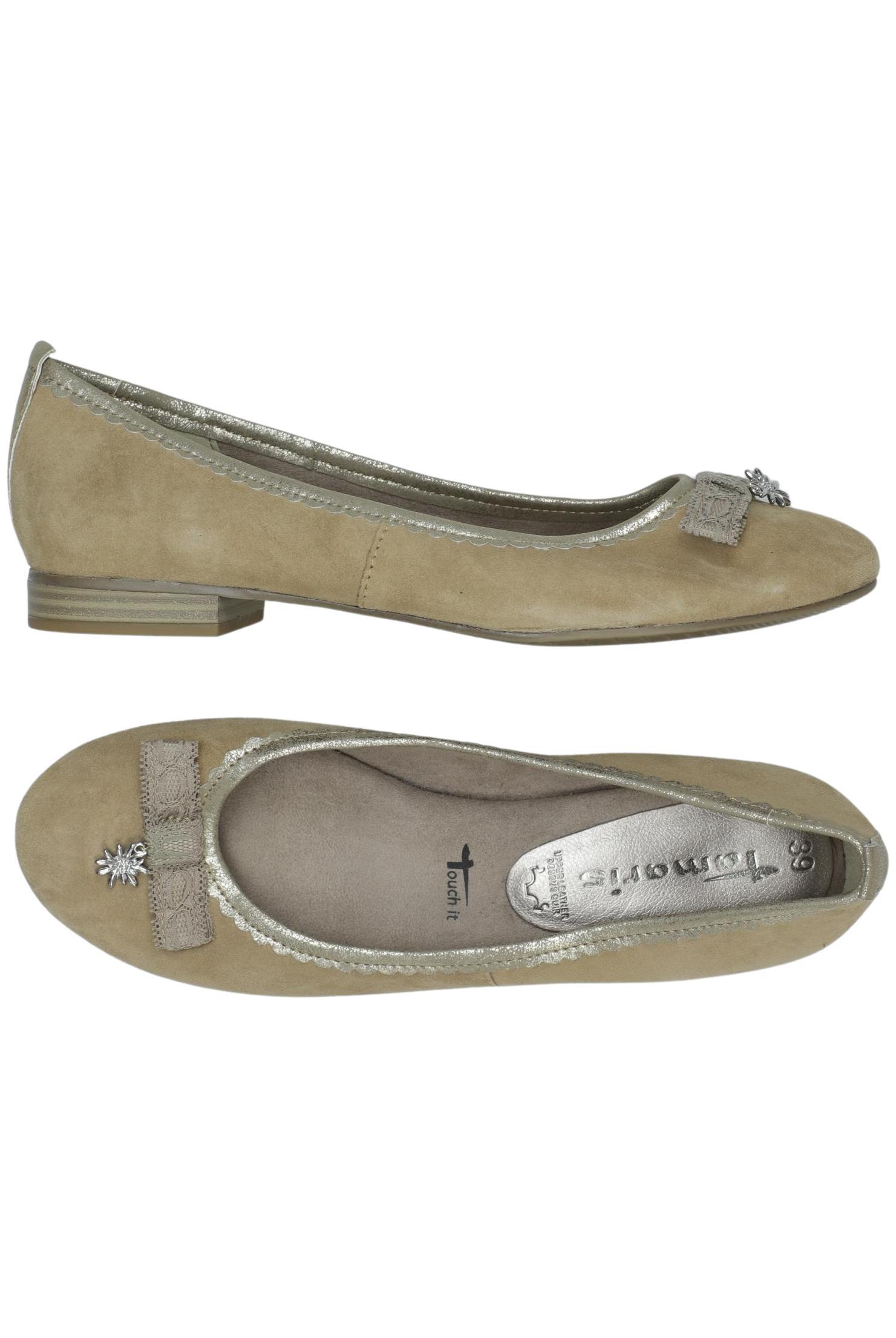 

Tamaris Damen Ballerinas, beige, Gr. 39