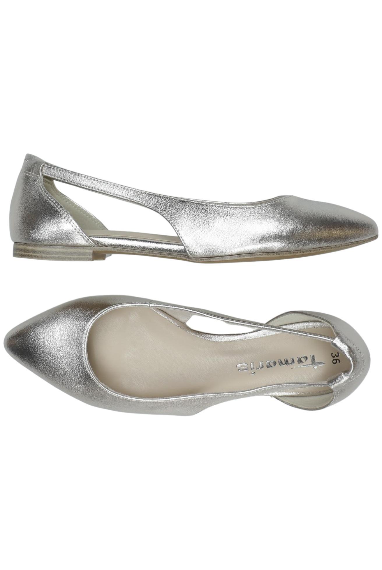 

Tamaris Damen Ballerinas, silber, Gr. 36
