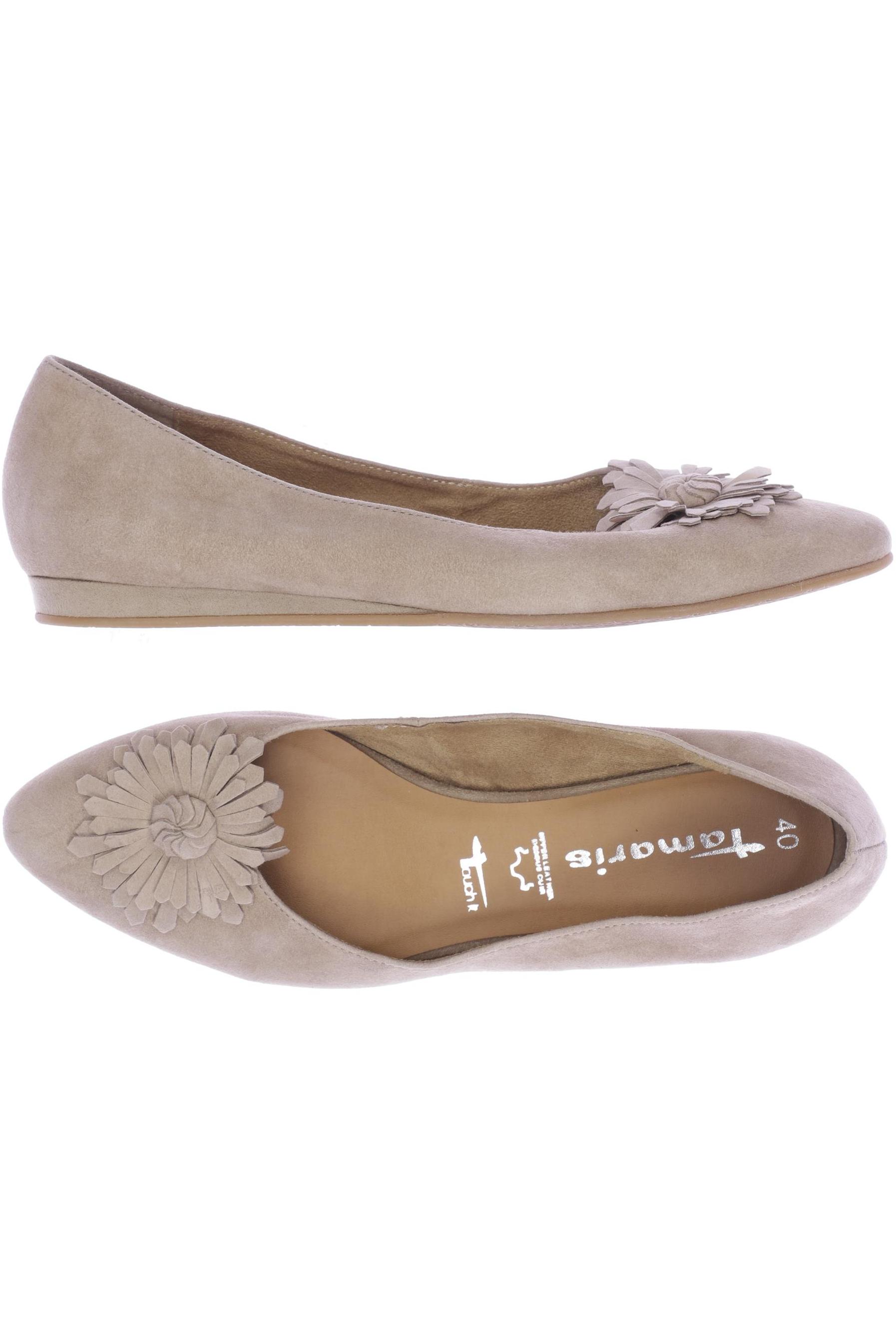 

Tamaris Damen Ballerinas, beige, Gr. 40